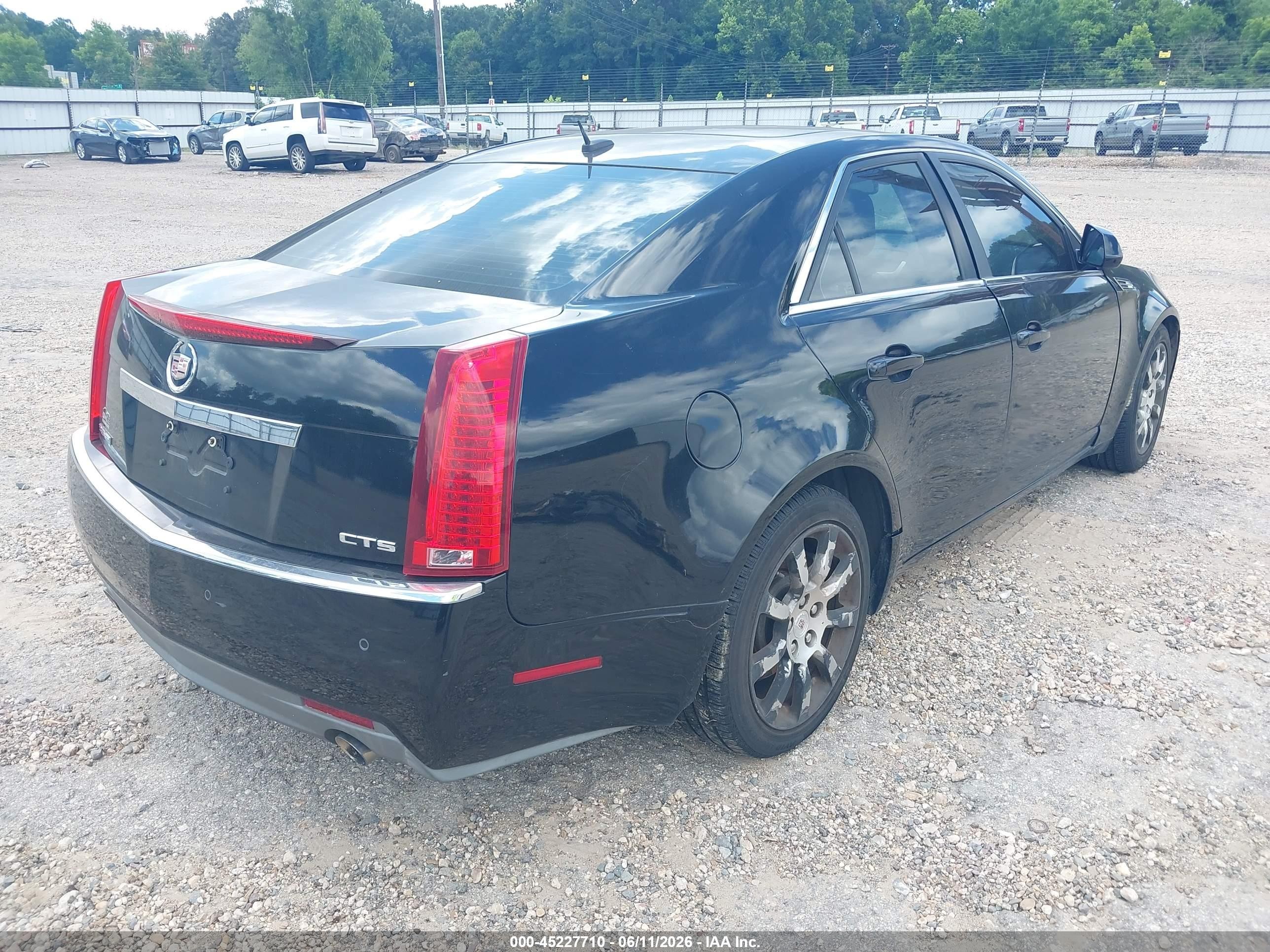 2008 Cadillac Cts Standard Black vin: 1G6DP57V680106740