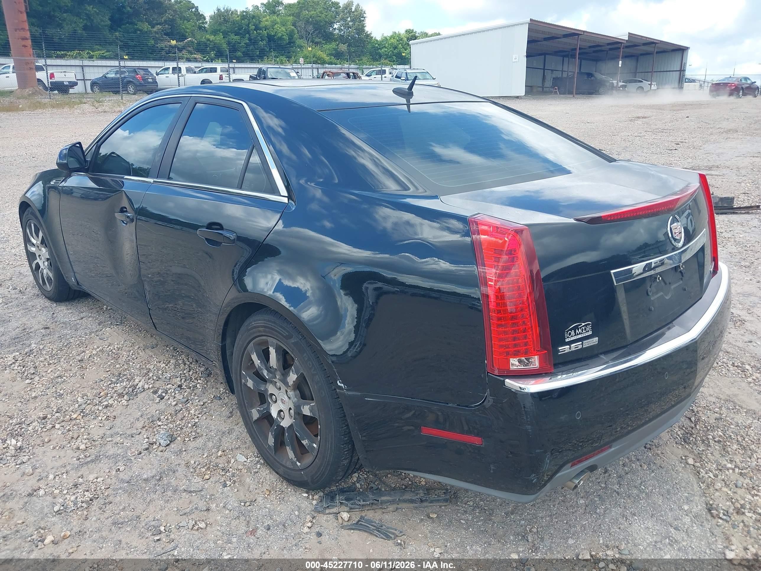 2008 Cadillac Cts Standard Black vin: 1G6DP57V680106740