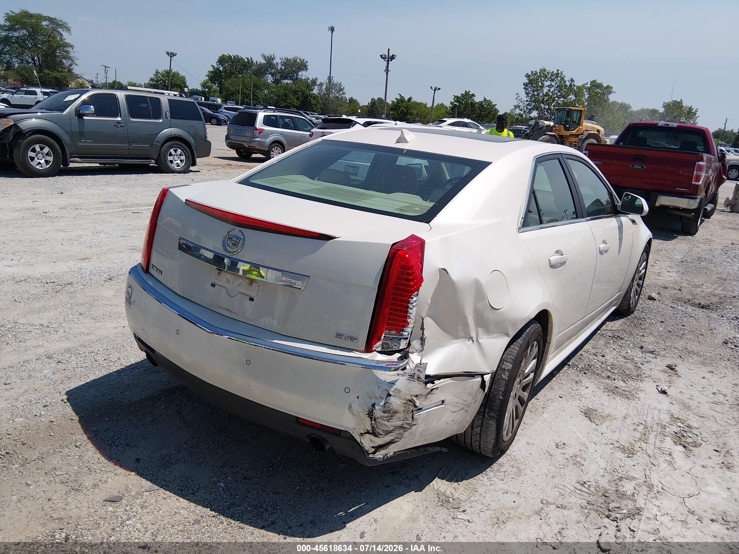2012 Cadillac Cts Premium White vin: 1G6DP5E31C0149666