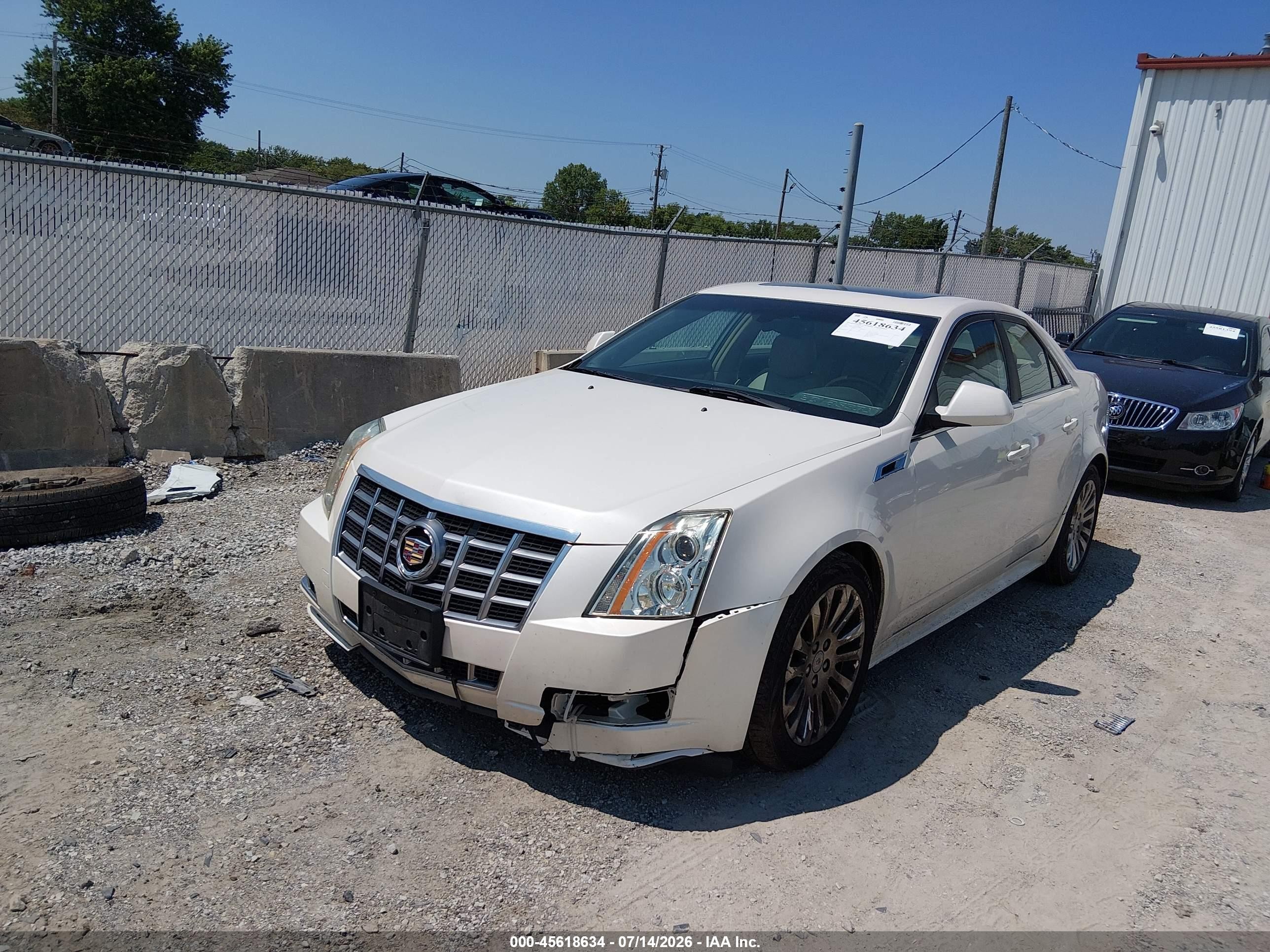 2012 Cadillac Cts Premium White vin: 1G6DP5E31C0149666