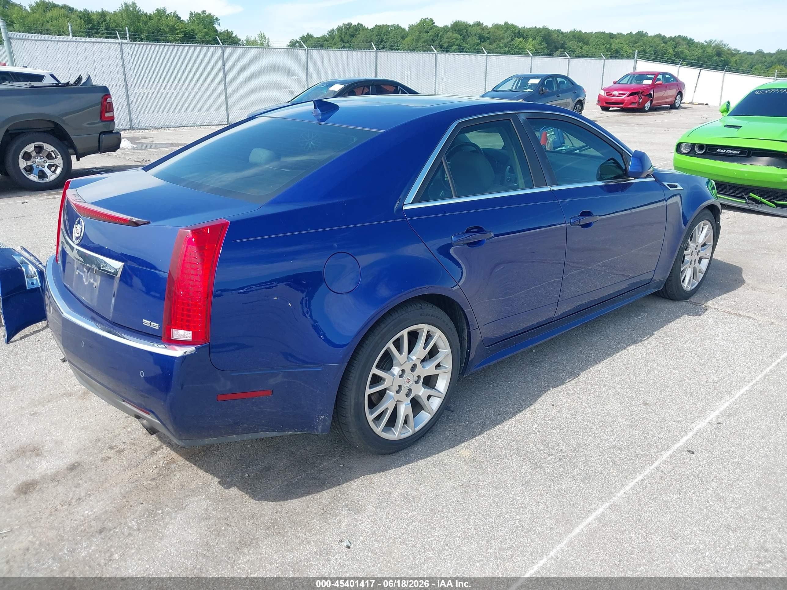 2012 Cadillac Cts   Blue vin: 1G6DP5E32C0115008
