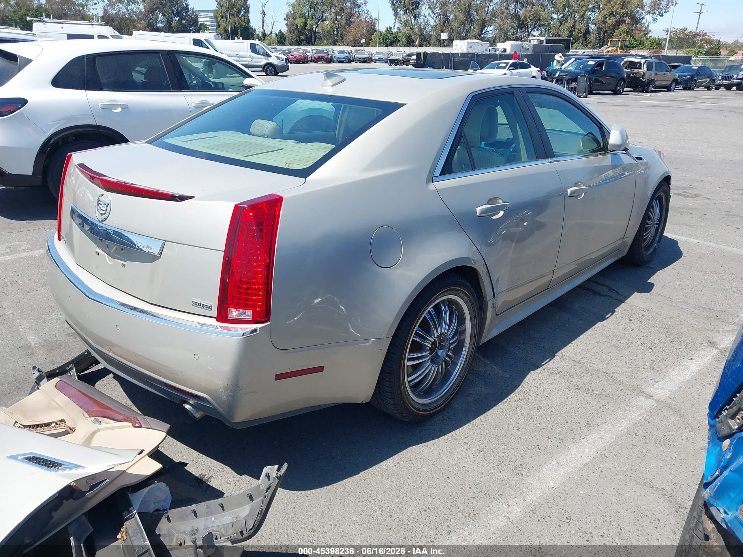 2013 Cadillac Cts Premium Champagne vin: 1G6DP5E36D0161846