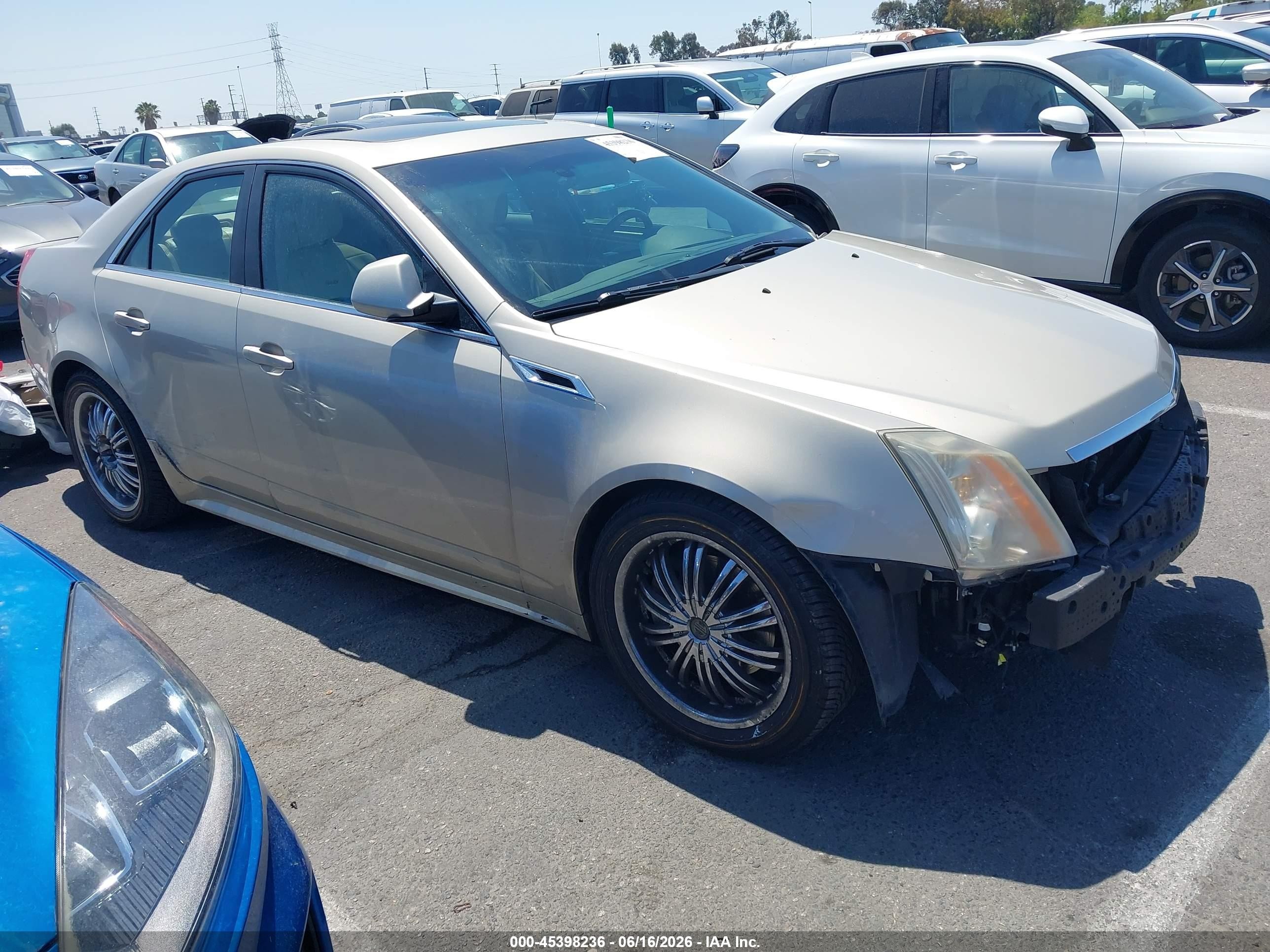 2013 Cadillac Cts Premium Champagne vin: 1G6DP5E36D0161846