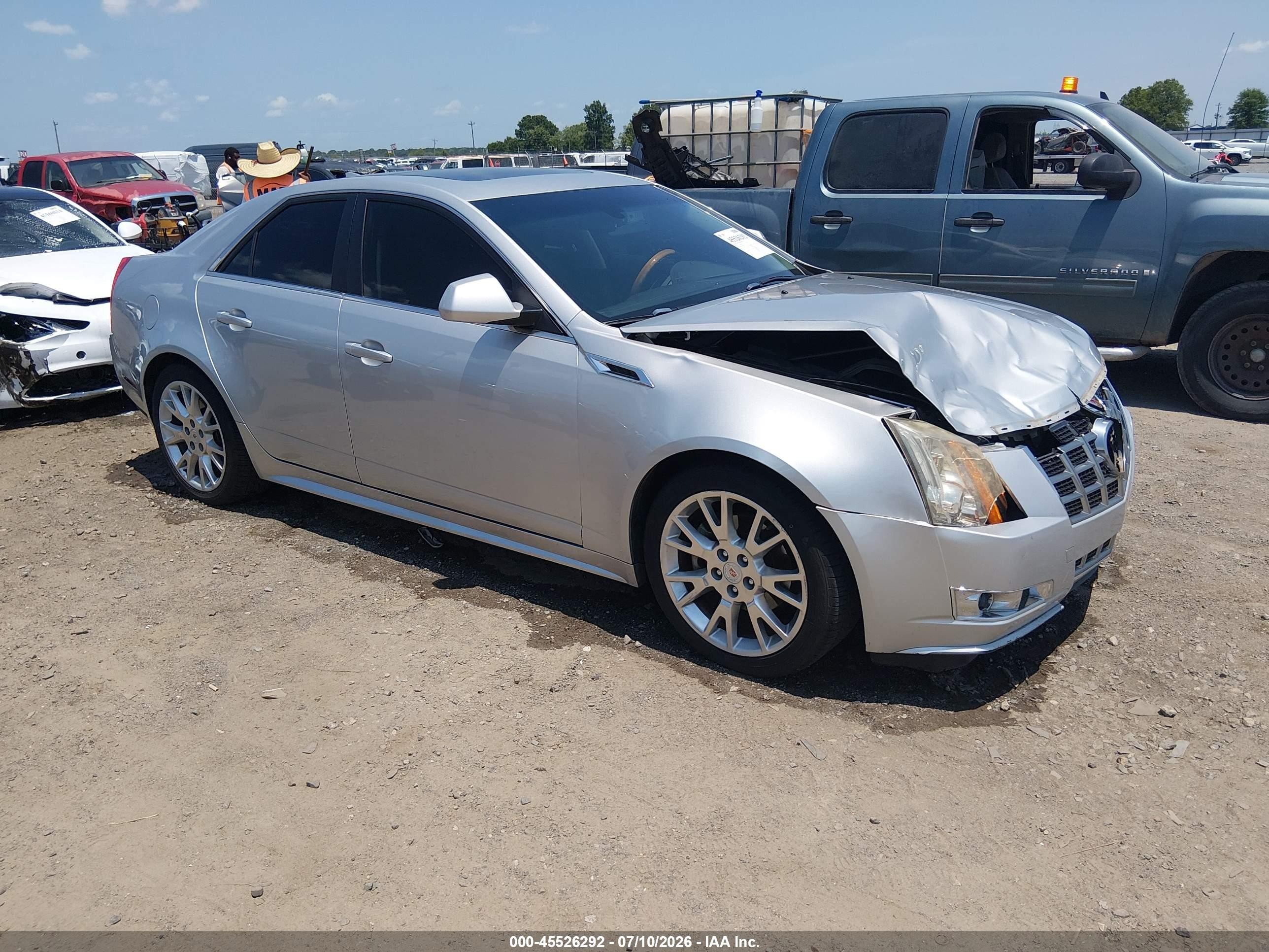 2013 Cadillac Cts Premium Серебряный vin: 1G6DP5E37D0119962