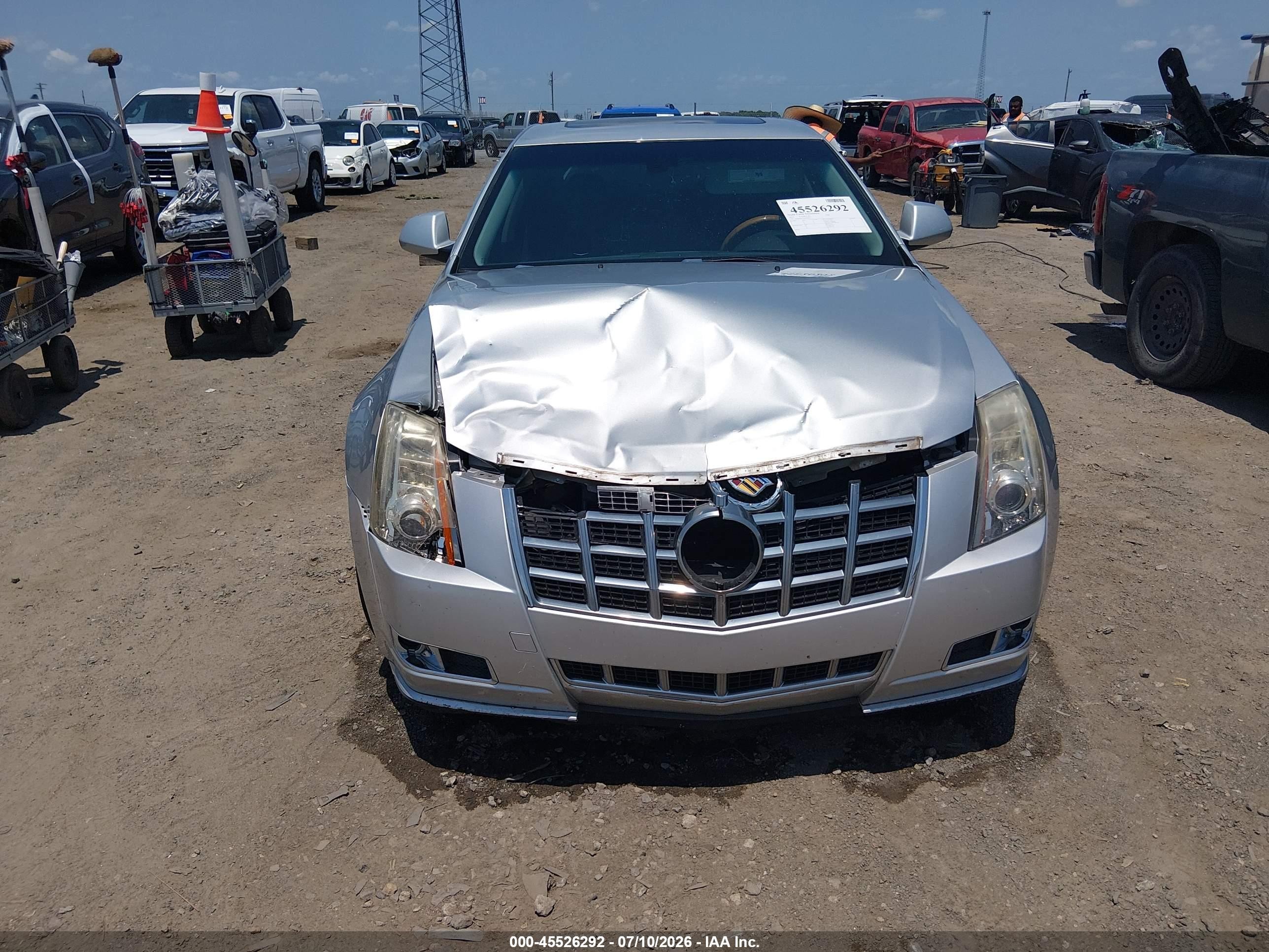 2013 Cadillac Cts Premium Серебряный vin: 1G6DP5E37D0119962