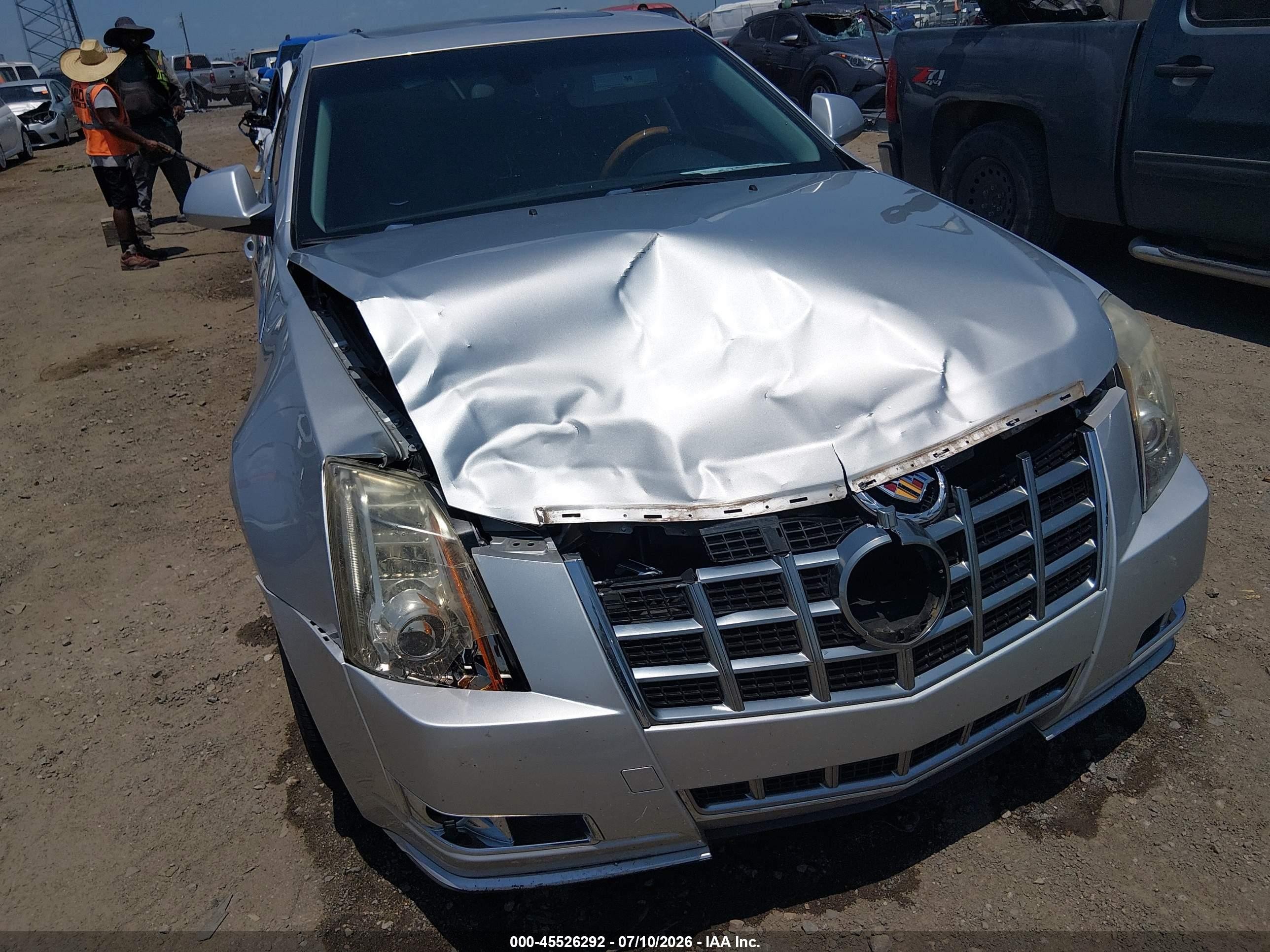 2013 Cadillac Cts Premium Серебряный vin: 1G6DP5E37D0119962