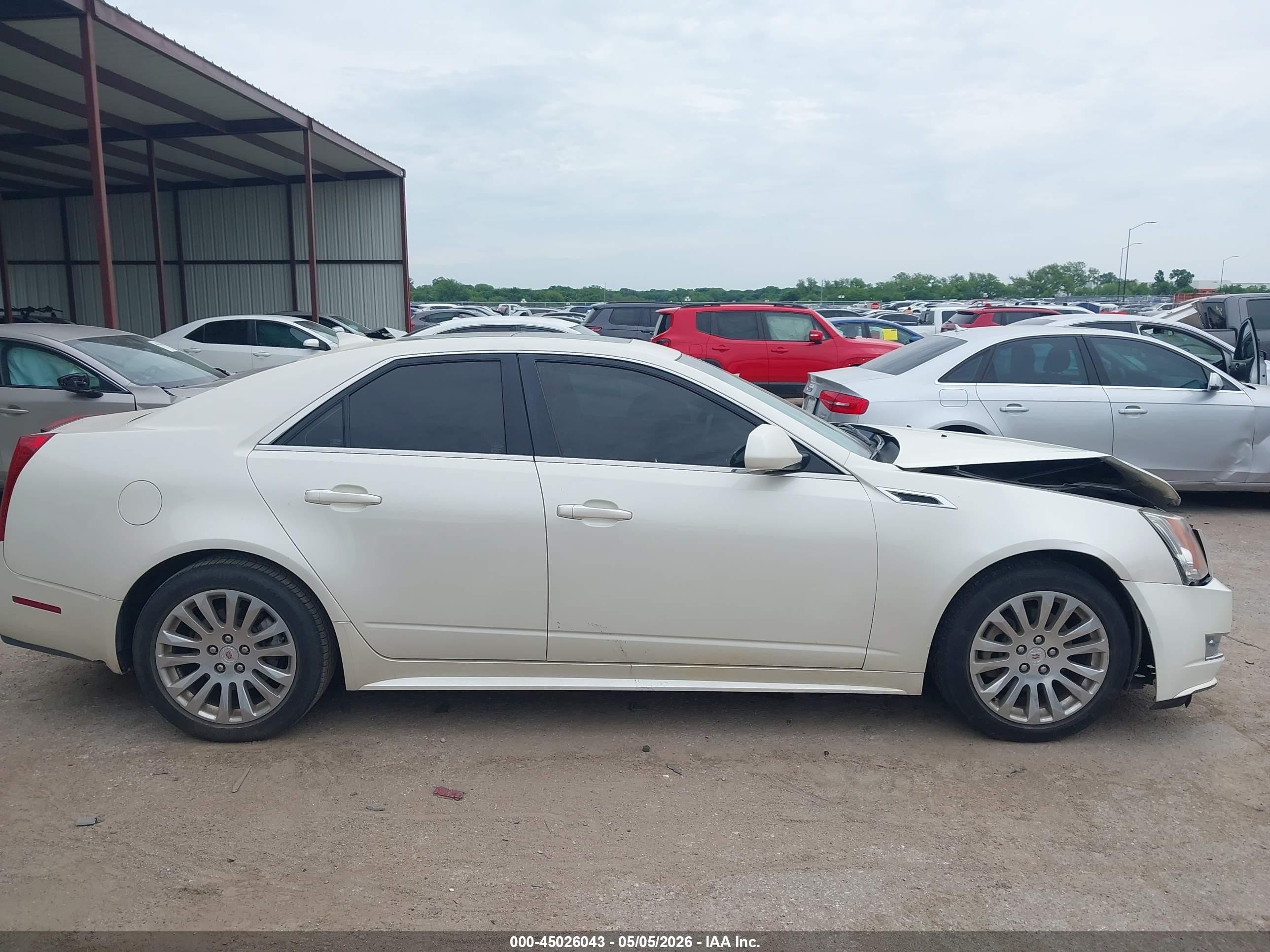 2013 Cadillac Cts Premium Белый vin: 1G6DP5E39D0154115