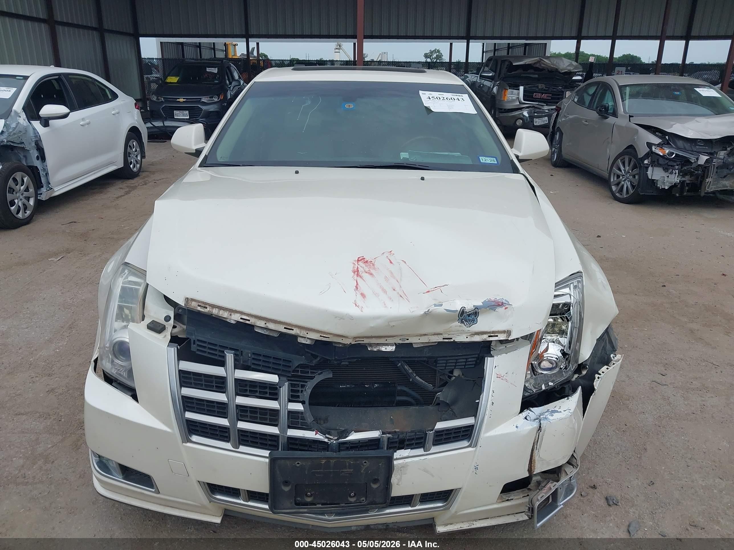2013 Cadillac Cts Premium Белый vin: 1G6DP5E39D0154115