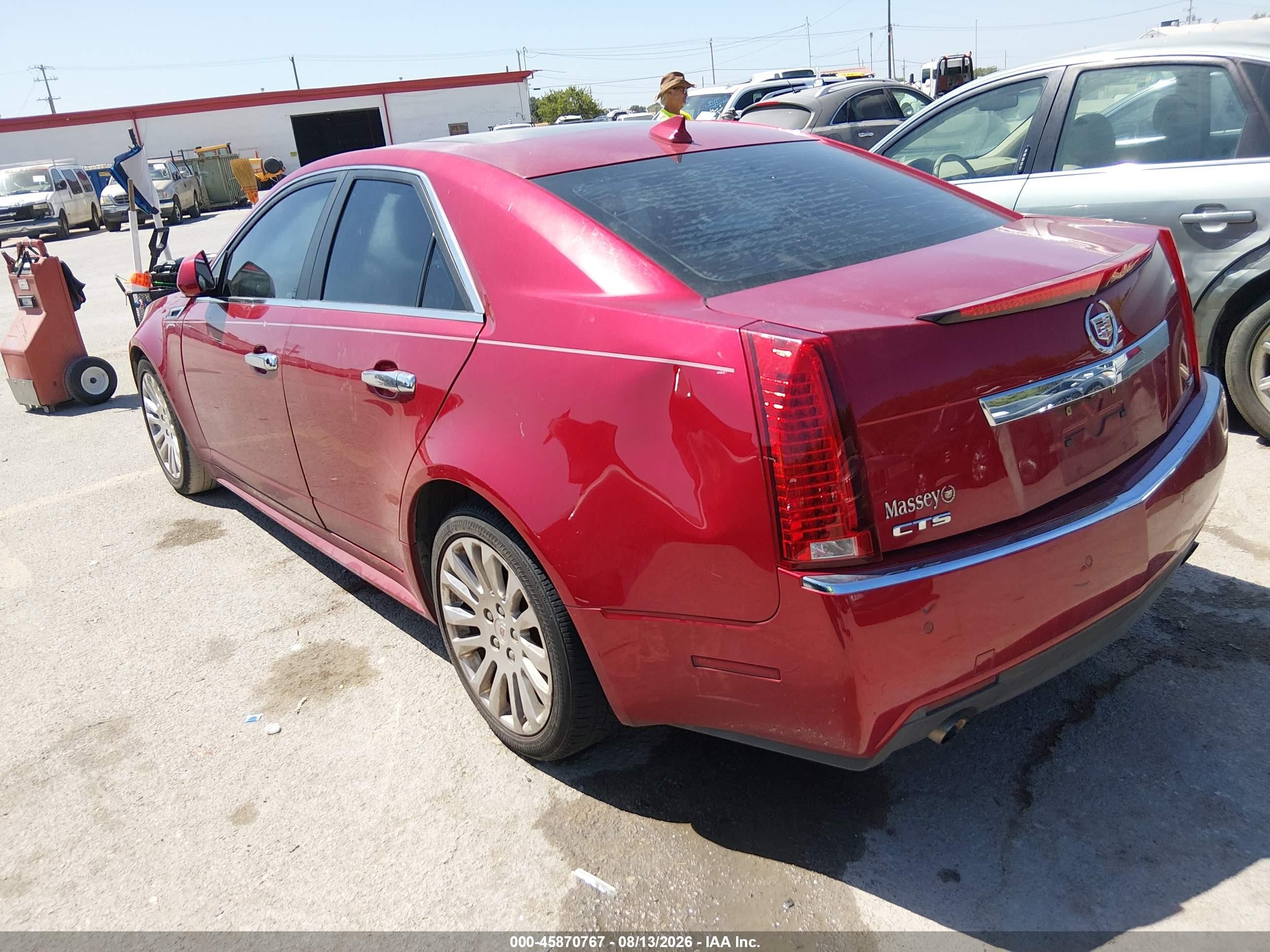 2013 Cadillac Cts Premium Red vin: 1G6DP5E3XD0123861
