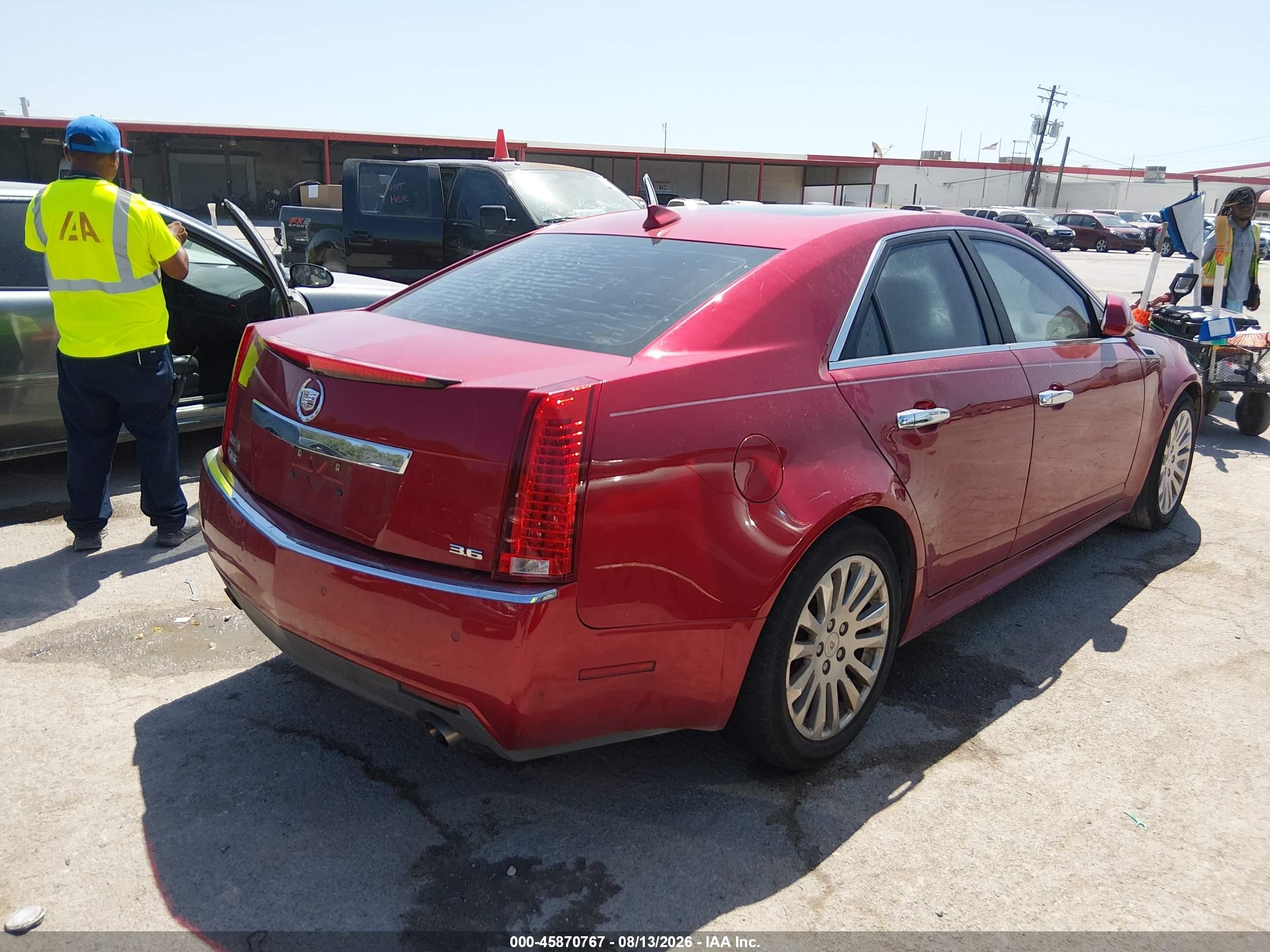 2013 Cadillac Cts Premium Red vin: 1G6DP5E3XD0123861
