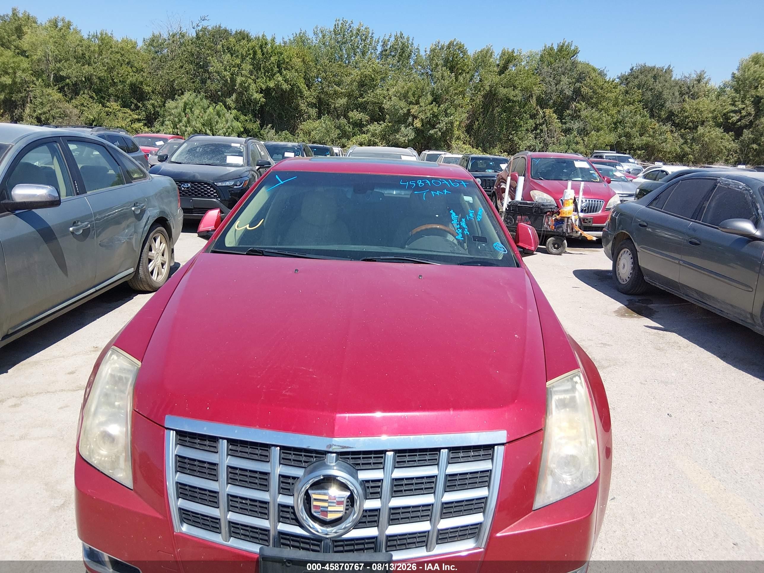 2013 Cadillac Cts Premium Red vin: 1G6DP5E3XD0123861