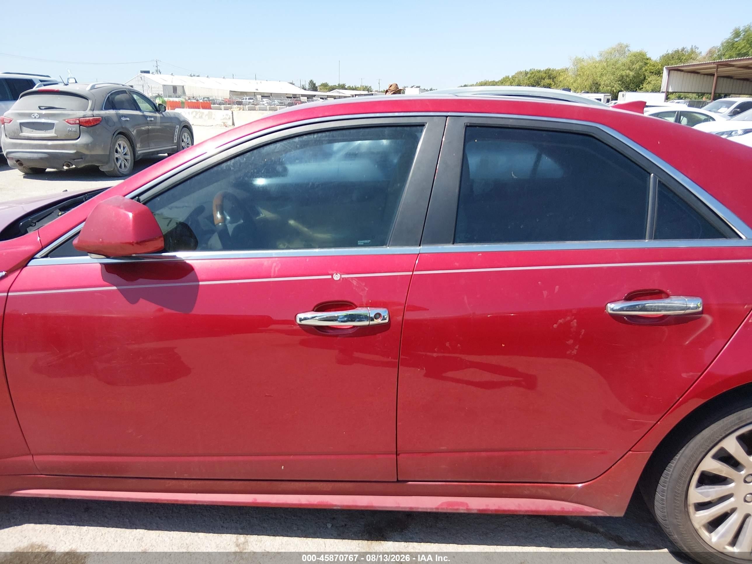 2013 Cadillac Cts Premium Red vin: 1G6DP5E3XD0123861