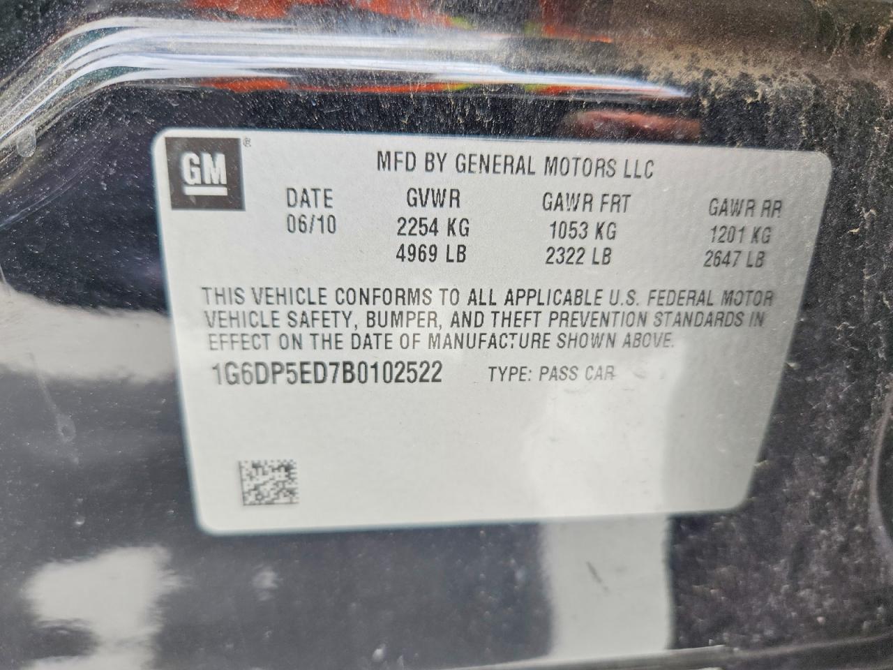 2011 Cadillac Cts Premium Collection Black vin: 1G6DP5ED7B0102522