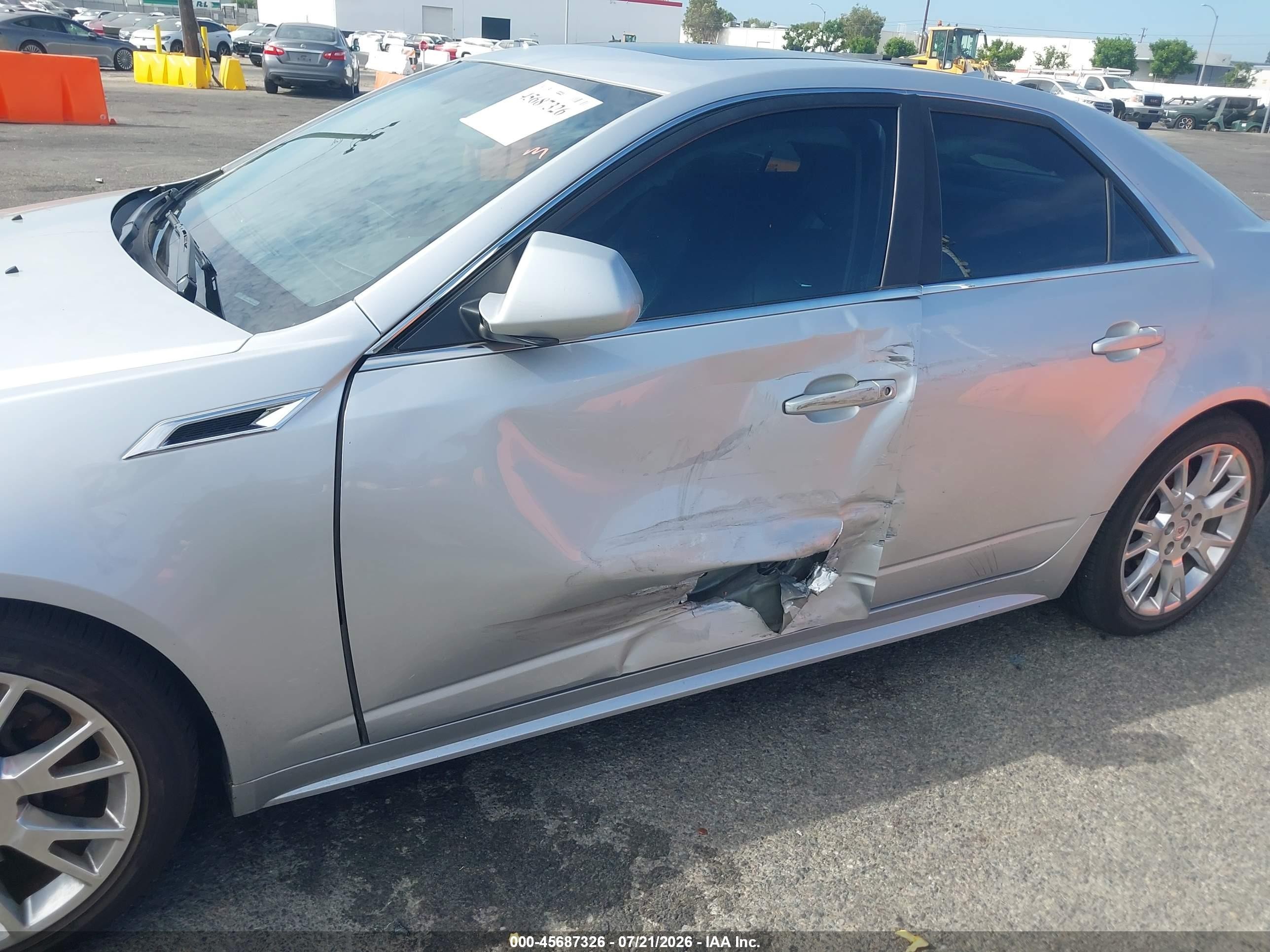 2011 Cadillac Cts Premium Silver vin: 1G6DP5ED8B0143693
