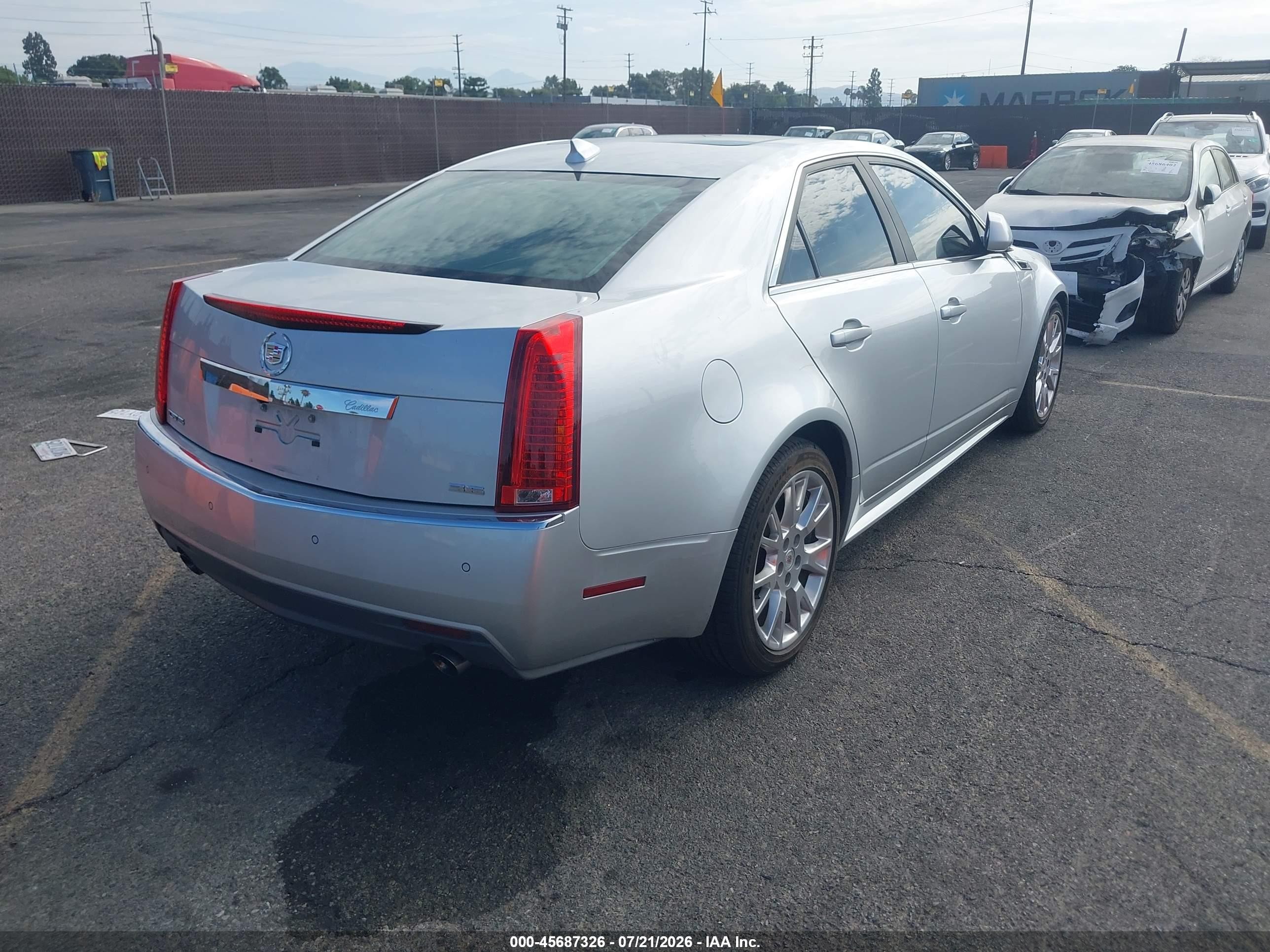 2011 Cadillac Cts Premium Silver vin: 1G6DP5ED8B0143693