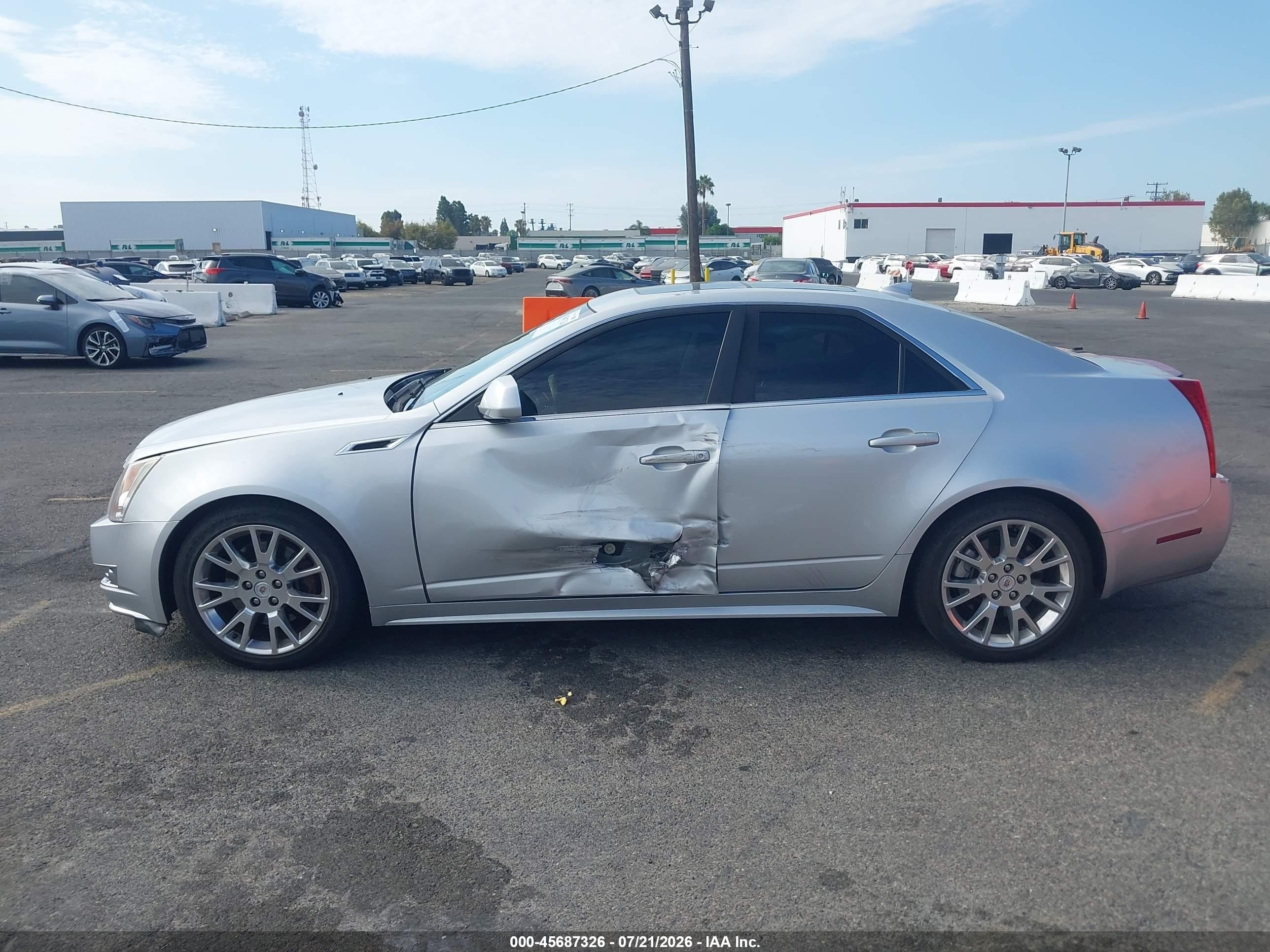 2011 Cadillac Cts Premium Silver vin: 1G6DP5ED8B0143693
