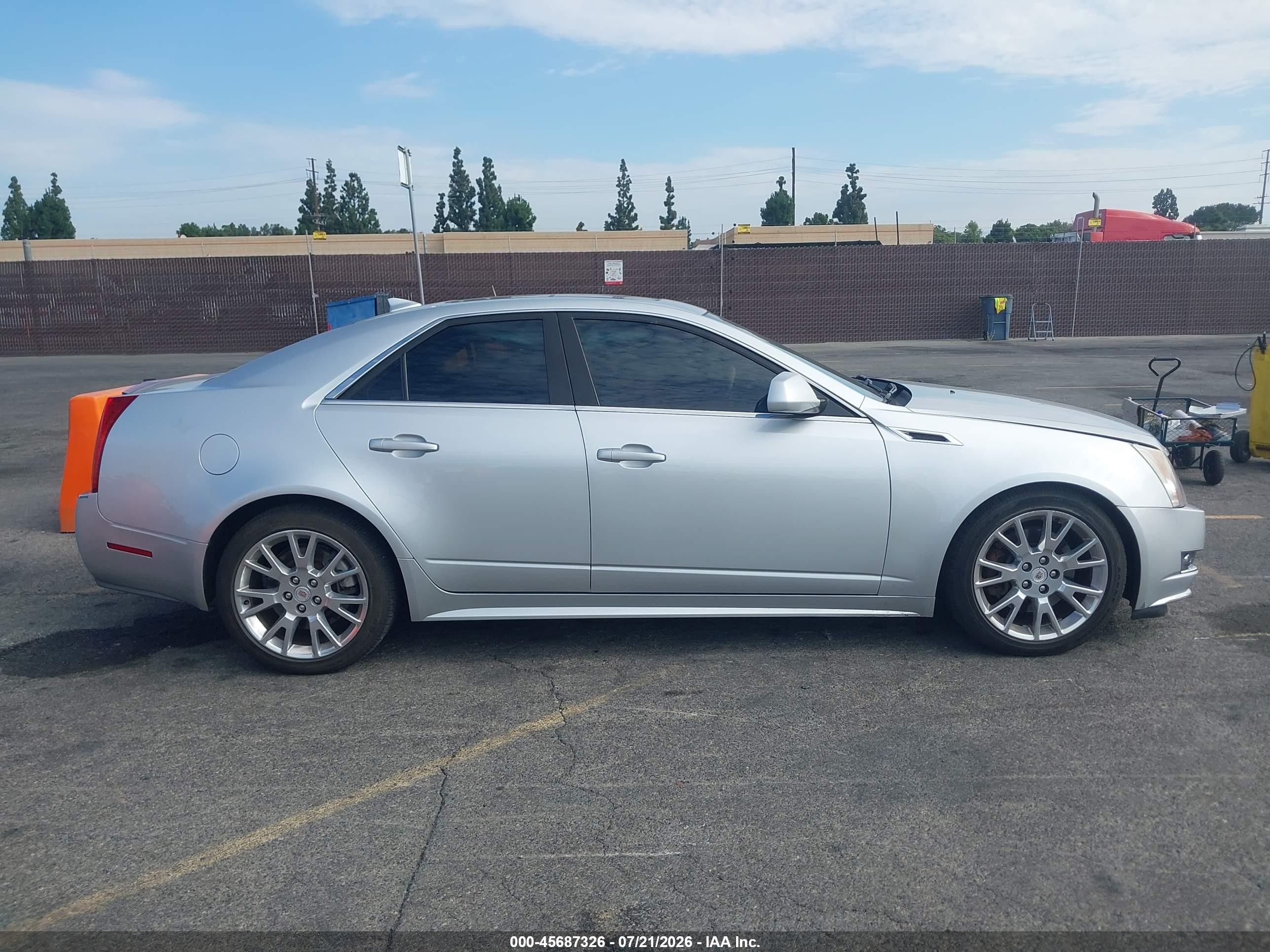 2011 Cadillac Cts Premium Silver vin: 1G6DP5ED8B0143693