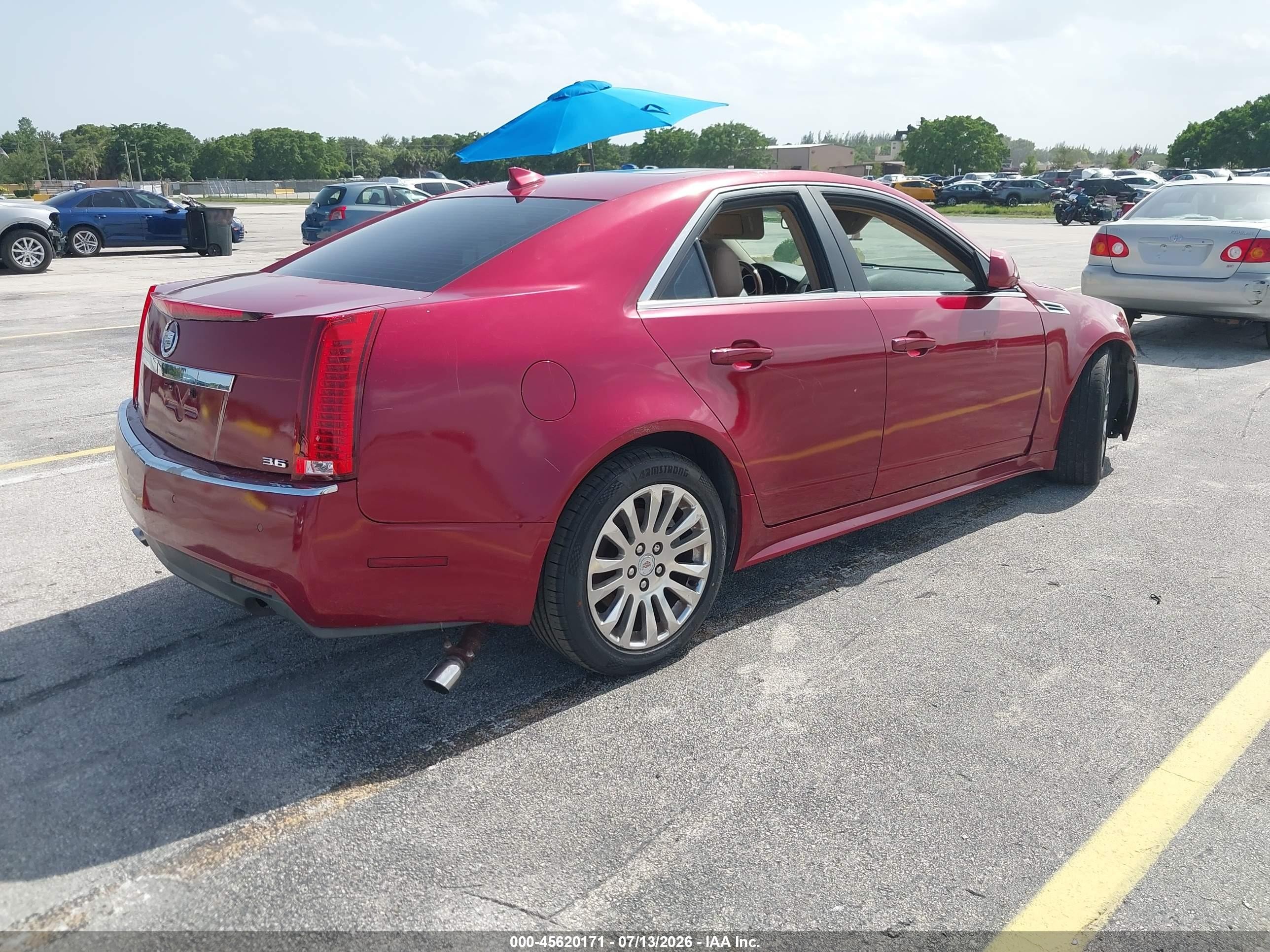 2010 Cadillac Cts Premium Red vin: 1G6DP5EV8A0130188