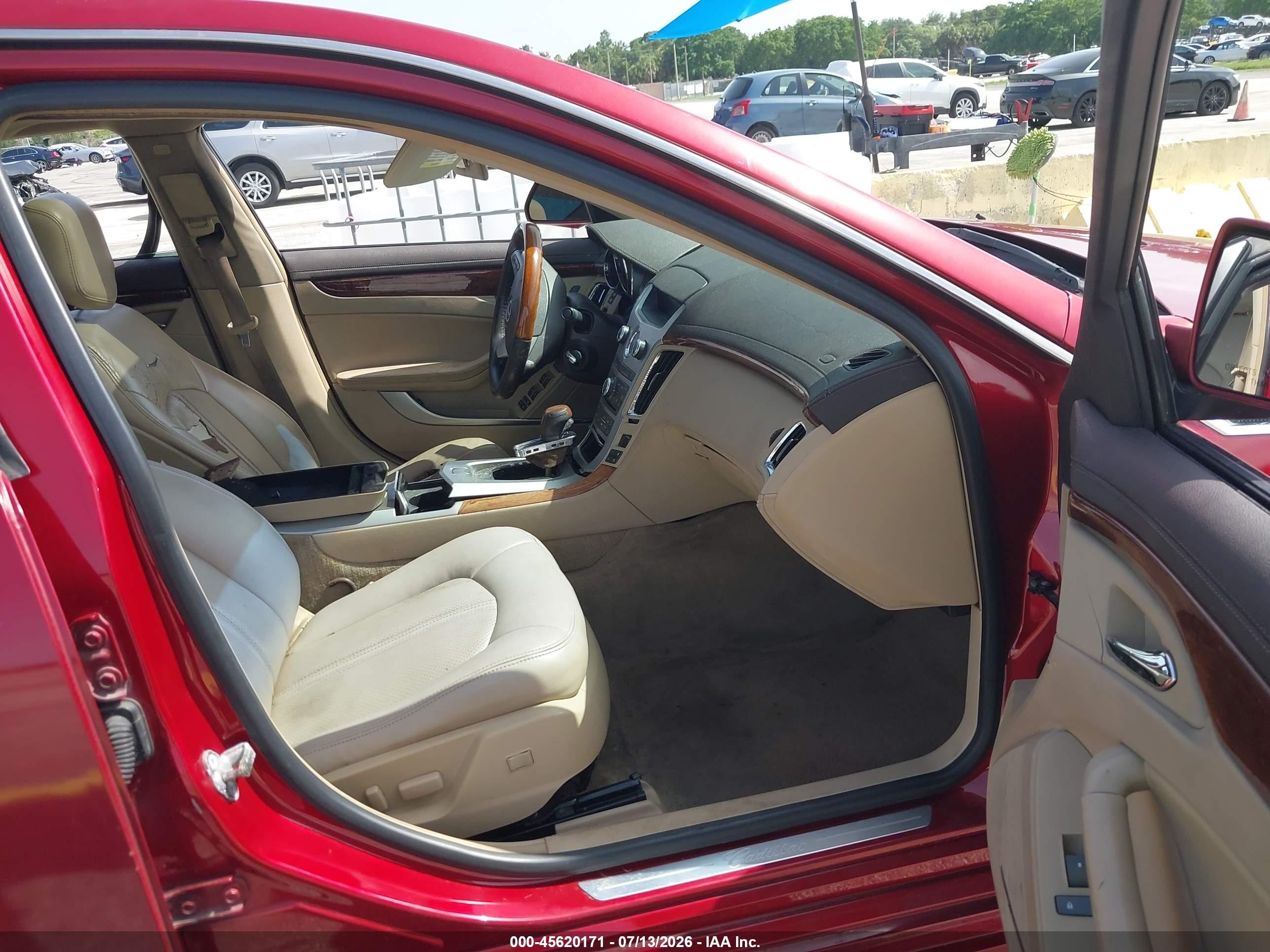 2010 Cadillac Cts Premium Red vin: 1G6DP5EV8A0130188