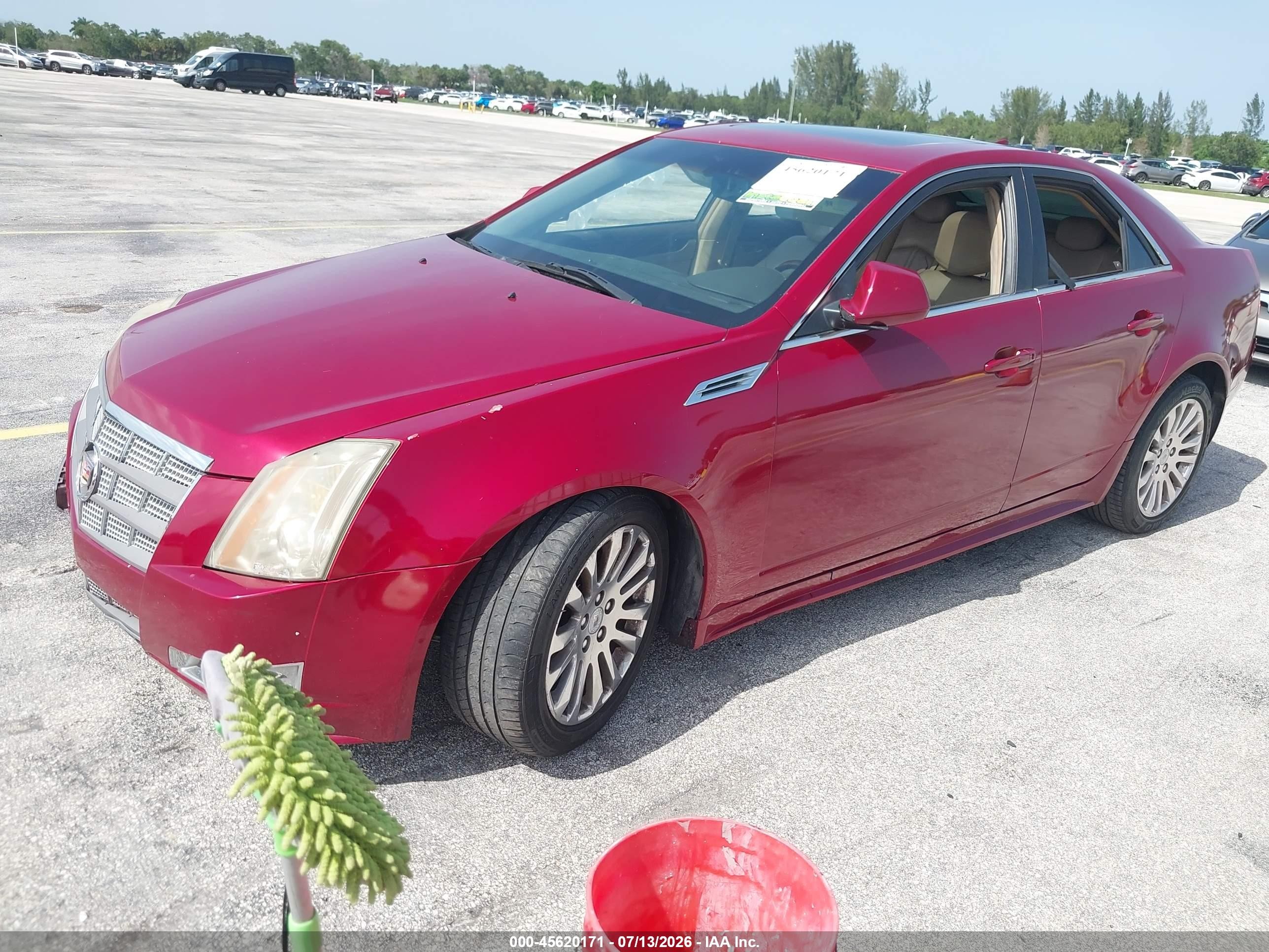 2010 Cadillac Cts Premium Red vin: 1G6DP5EV8A0130188