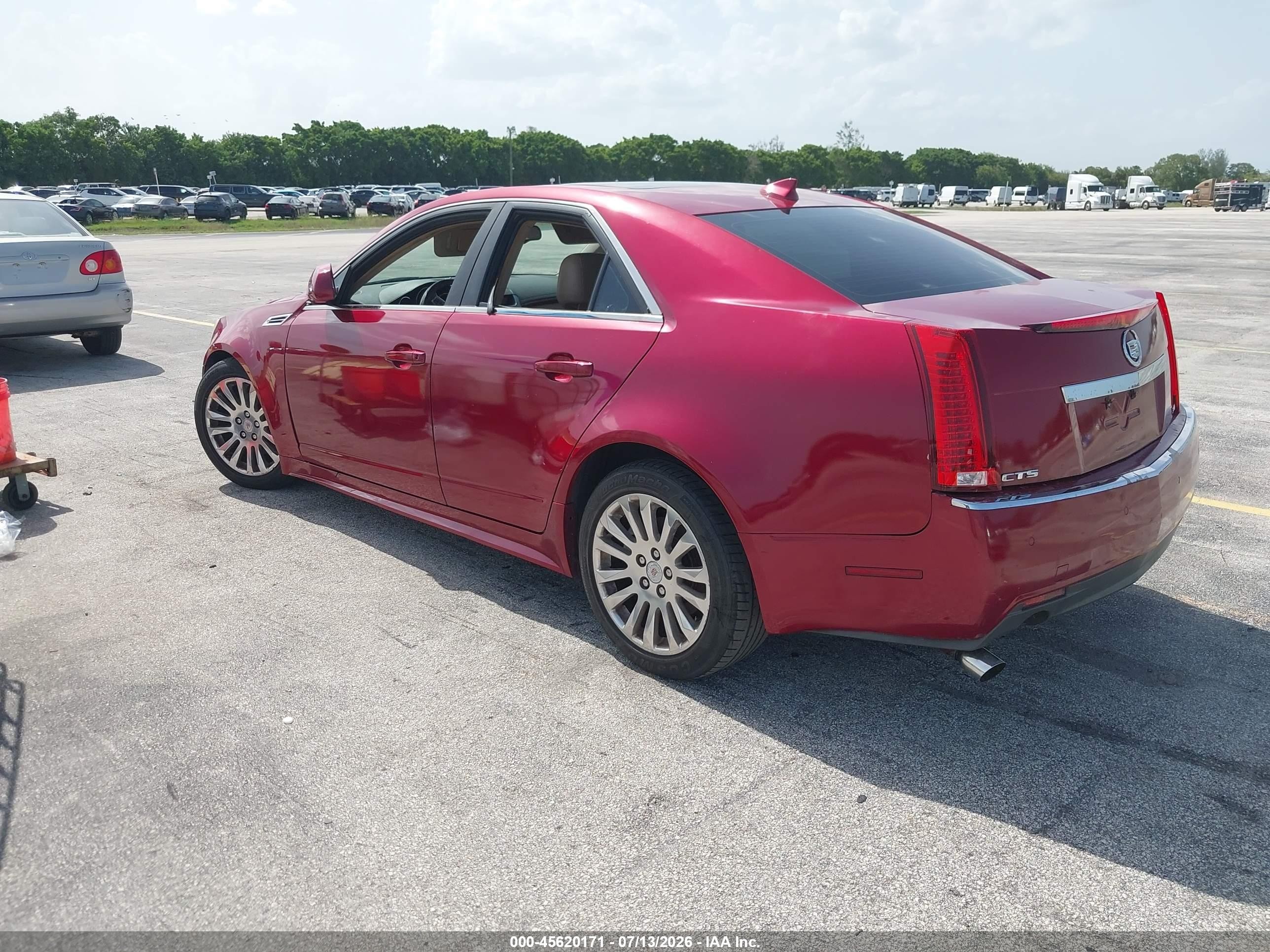 2010 Cadillac Cts Premium Red vin: 1G6DP5EV8A0130188