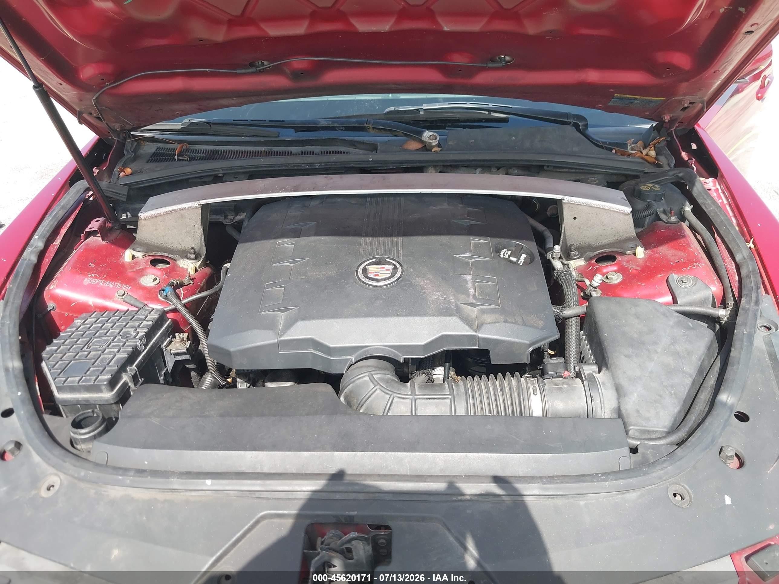 2010 Cadillac Cts Premium Red vin: 1G6DP5EV8A0130188