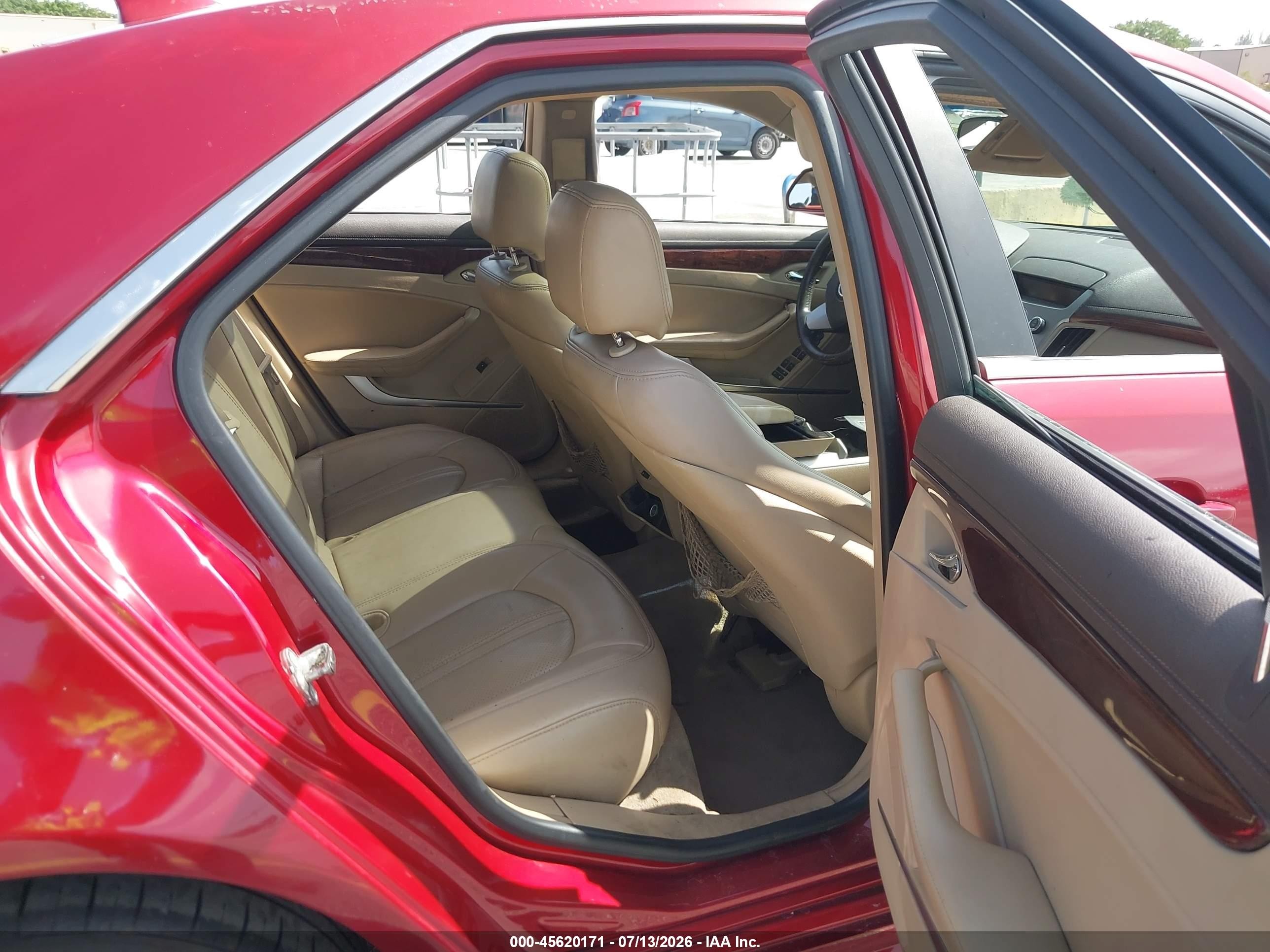 2010 Cadillac Cts Premium Red vin: 1G6DP5EV8A0130188