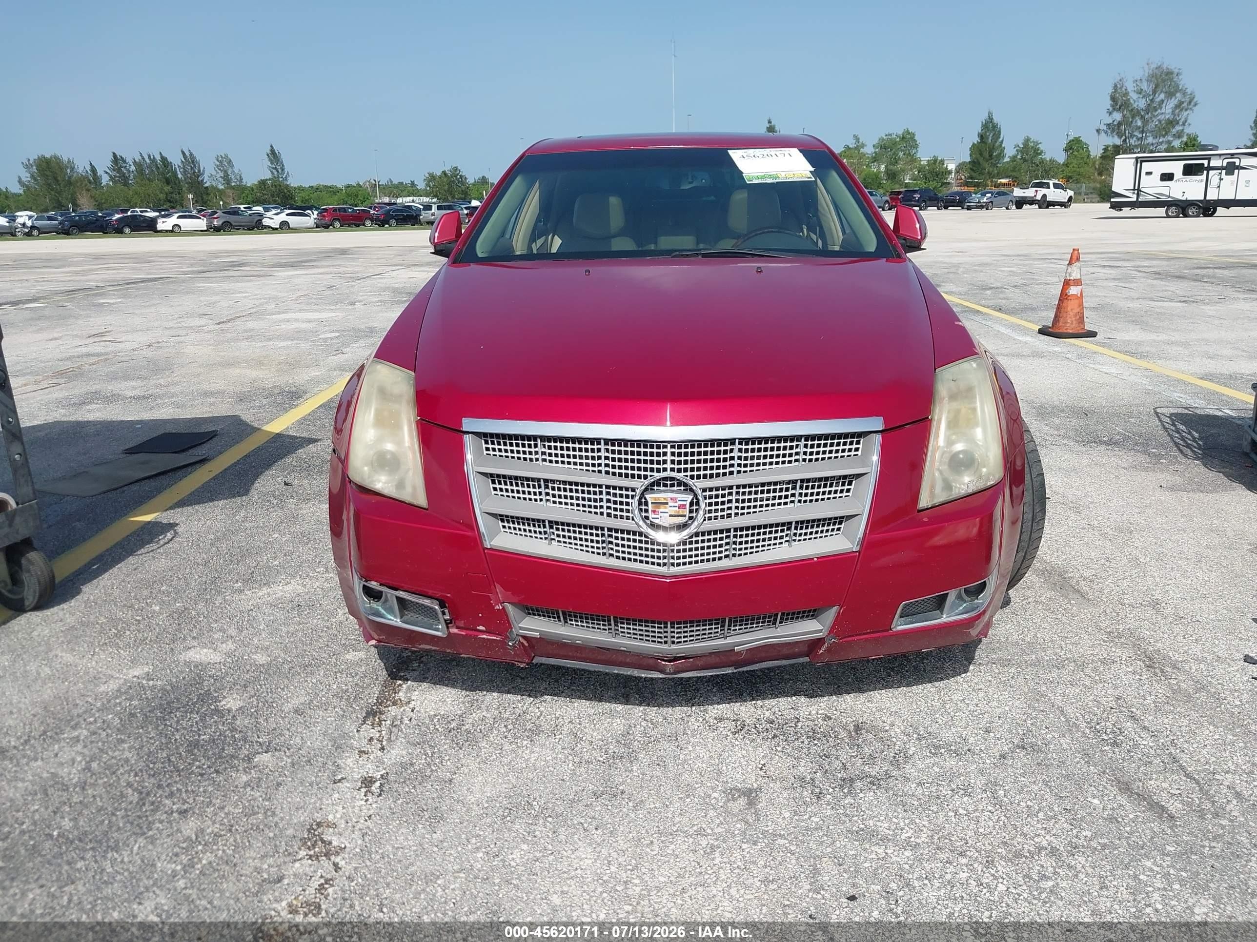 2010 Cadillac Cts Premium Red vin: 1G6DP5EV8A0130188