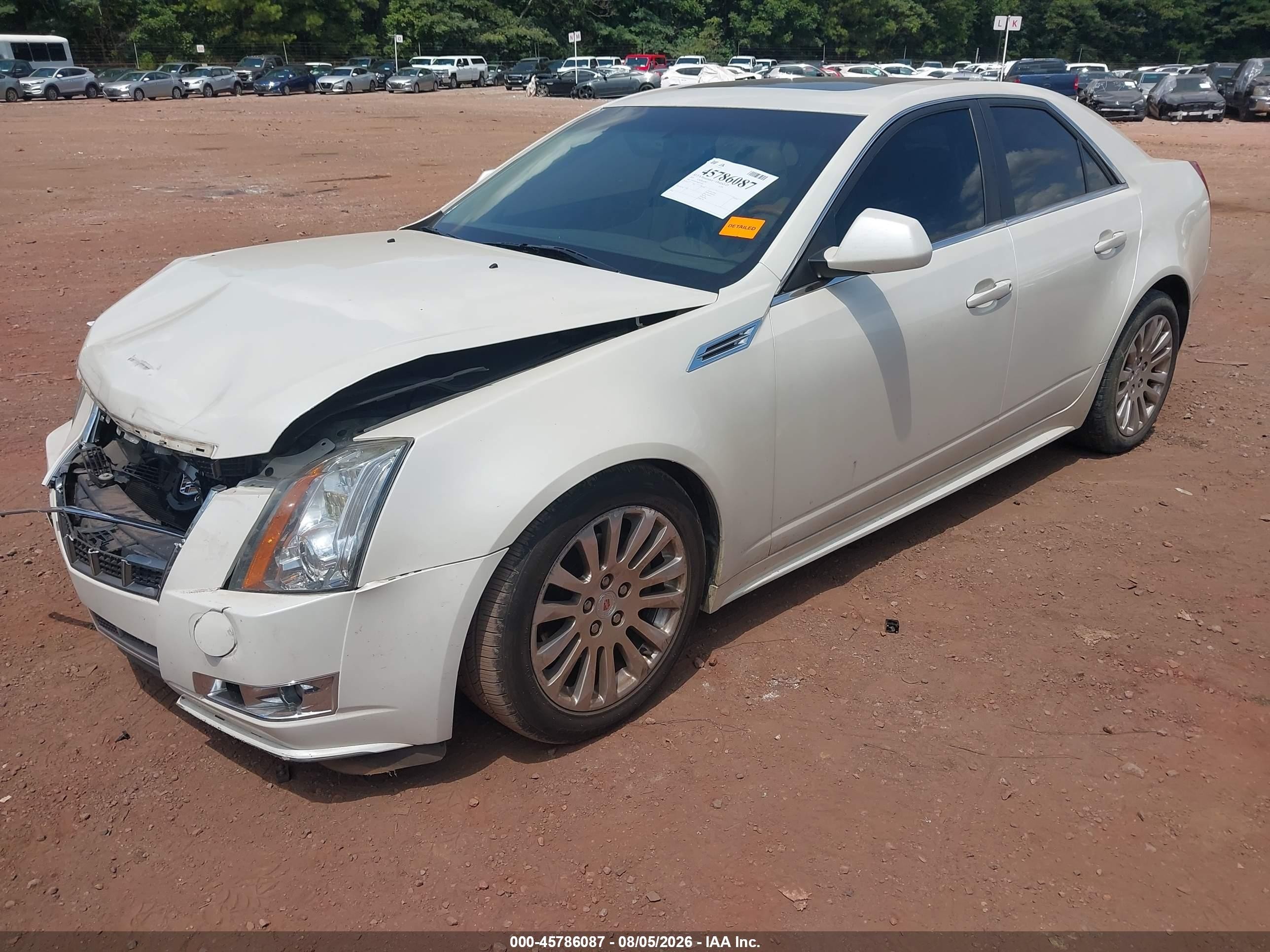 2010 Cadillac Cts Premium Collection White vin: 1G6DP5EV9A0111052