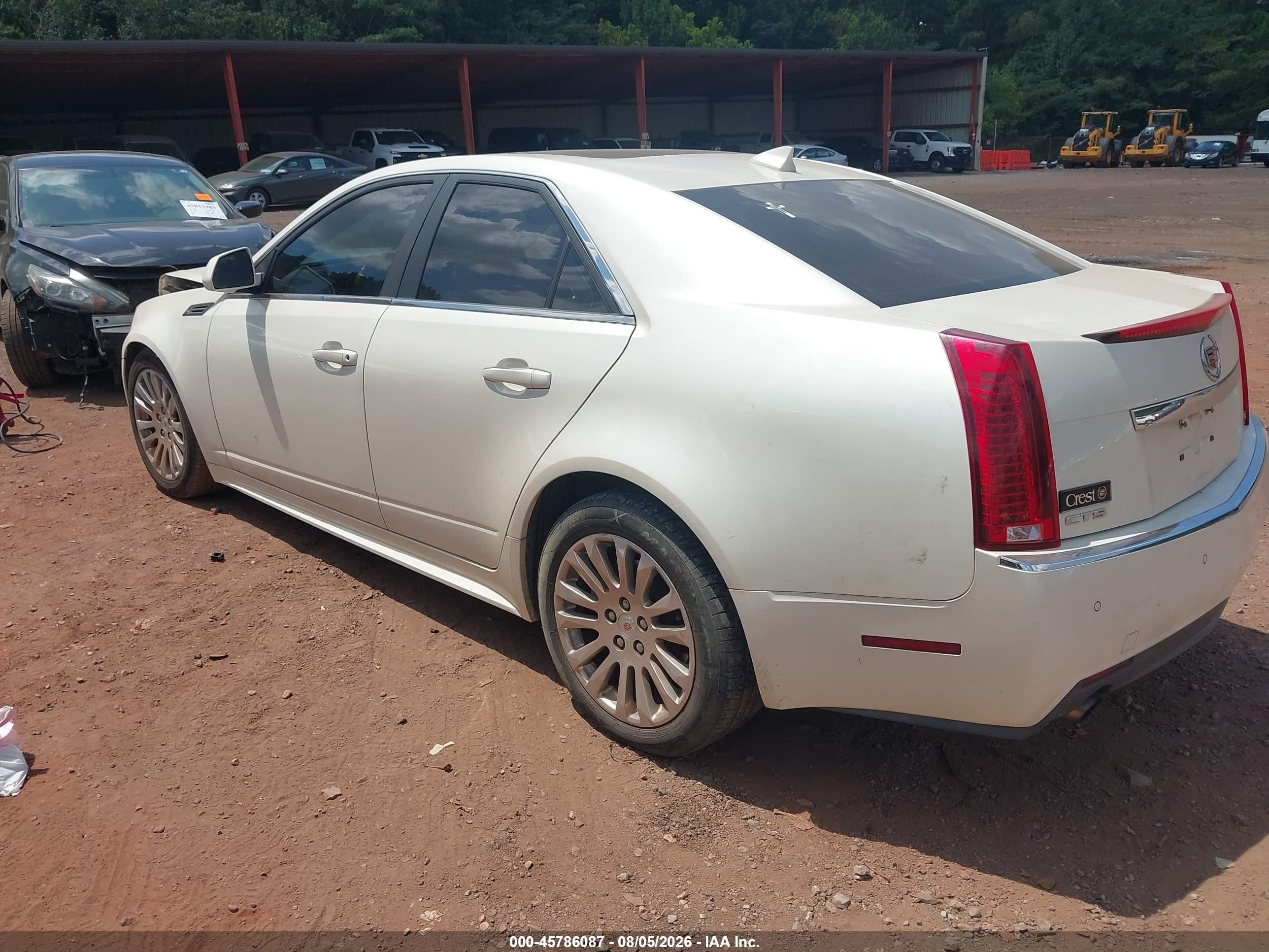 2010 Cadillac Cts Premium Collection White vin: 1G6DP5EV9A0111052