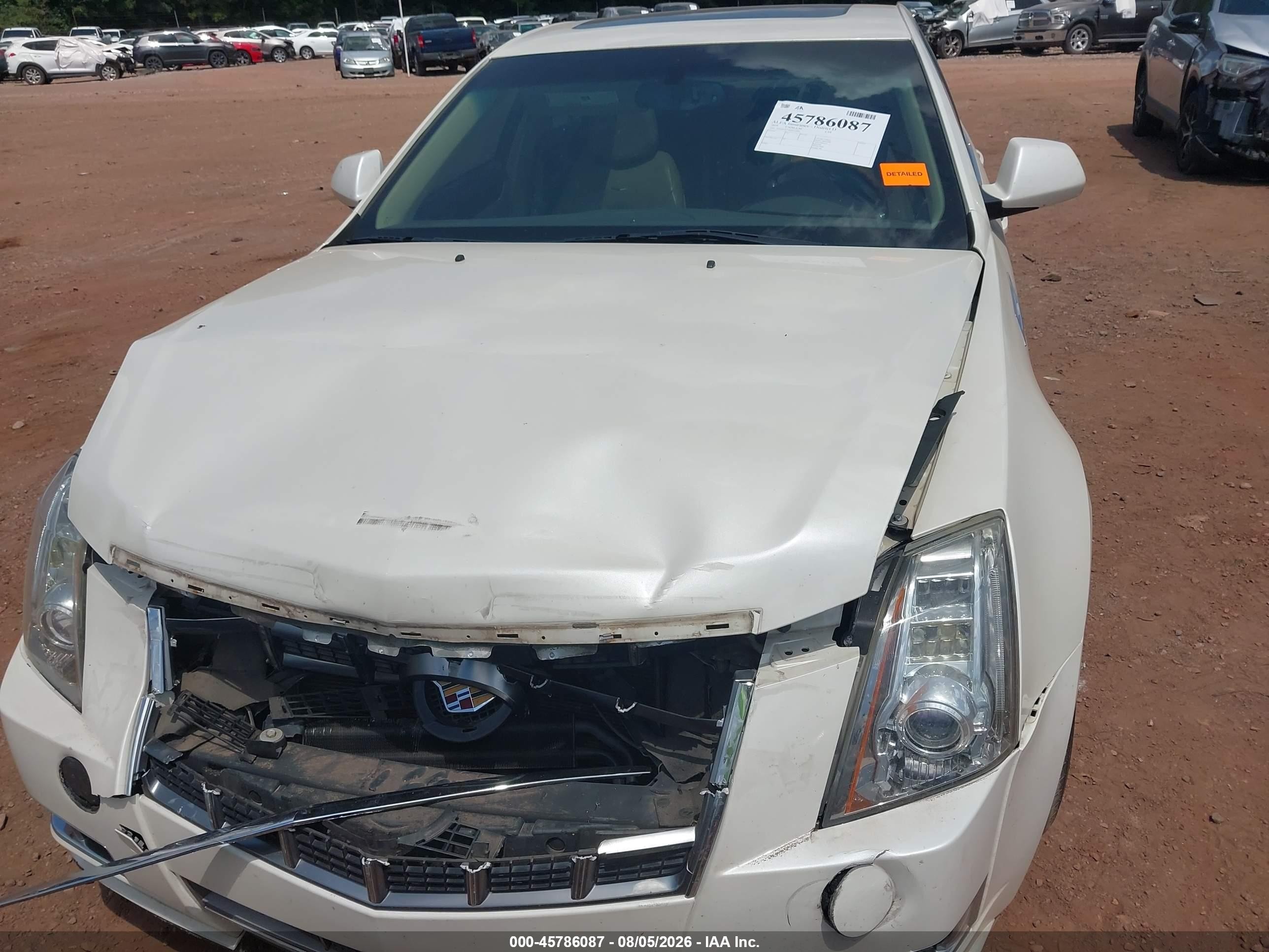 2010 Cadillac Cts Premium Collection White vin: 1G6DP5EV9A0111052