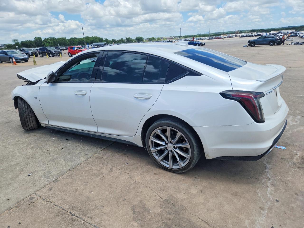 2023 Cadillac Ct5 Sport White vin: 1G6DP5RK4P0109606