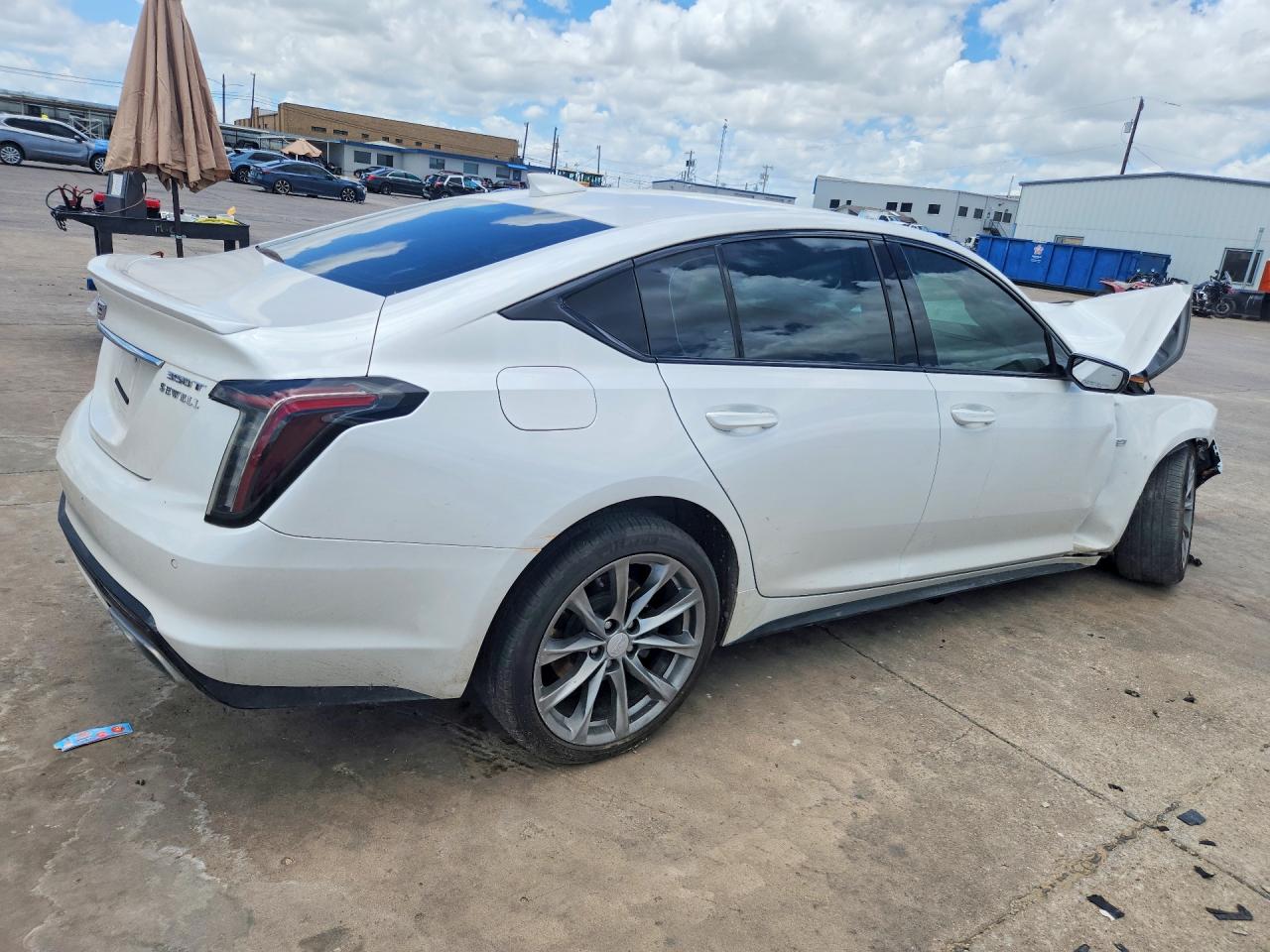 2023 Cadillac Ct5 Sport White vin: 1G6DP5RK4P0109606