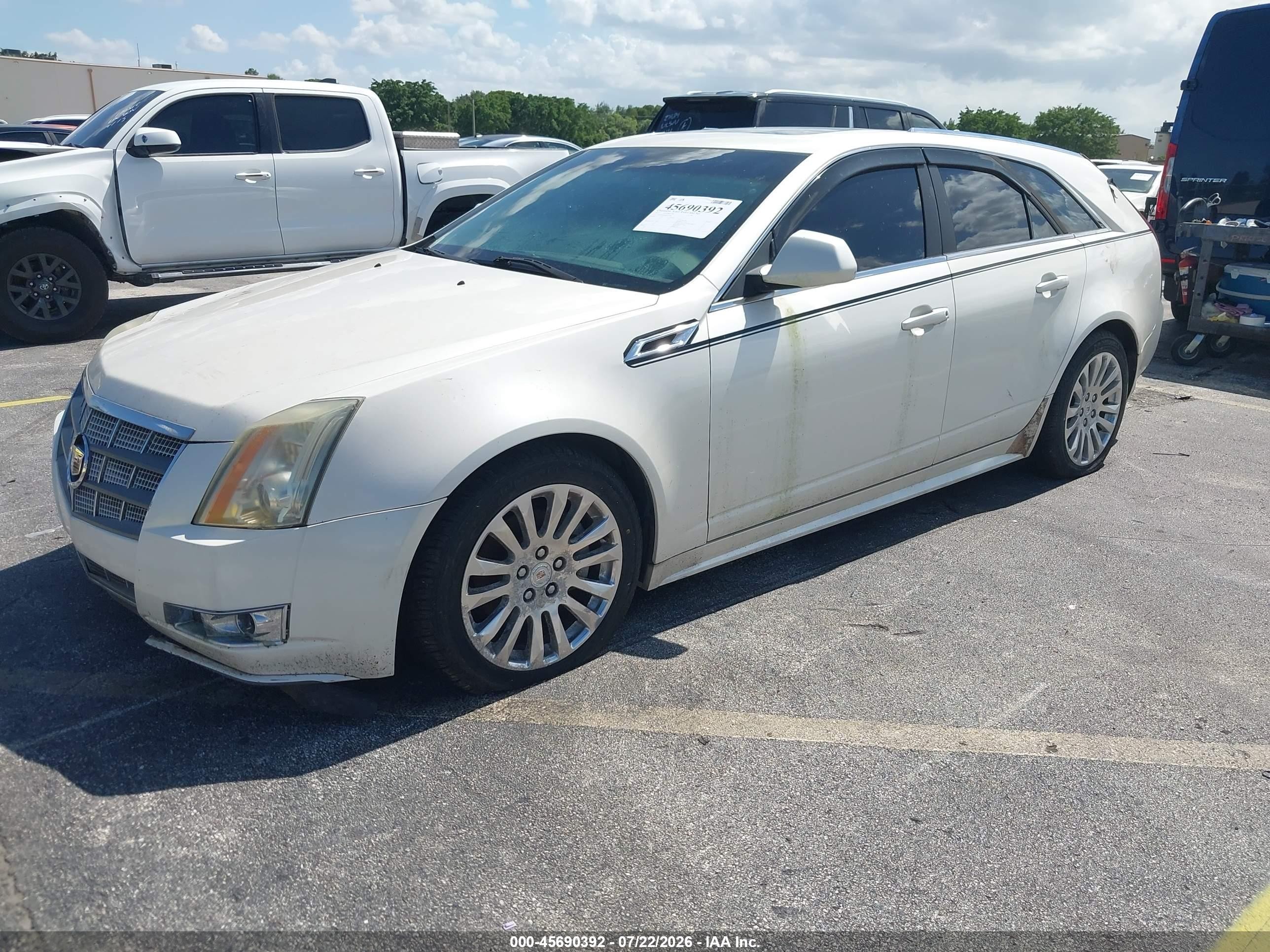2011 Cadillac Cts Premium White vin: 1G6DP8ED8B0112560