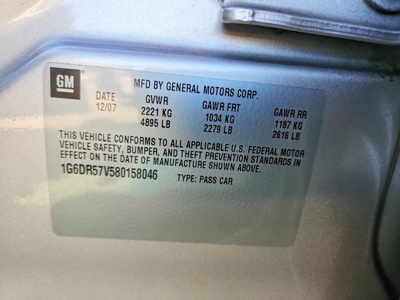 2008 Cadillac Cts Hi Feature V6 Серебряный vin: 1G6DR57V580158046