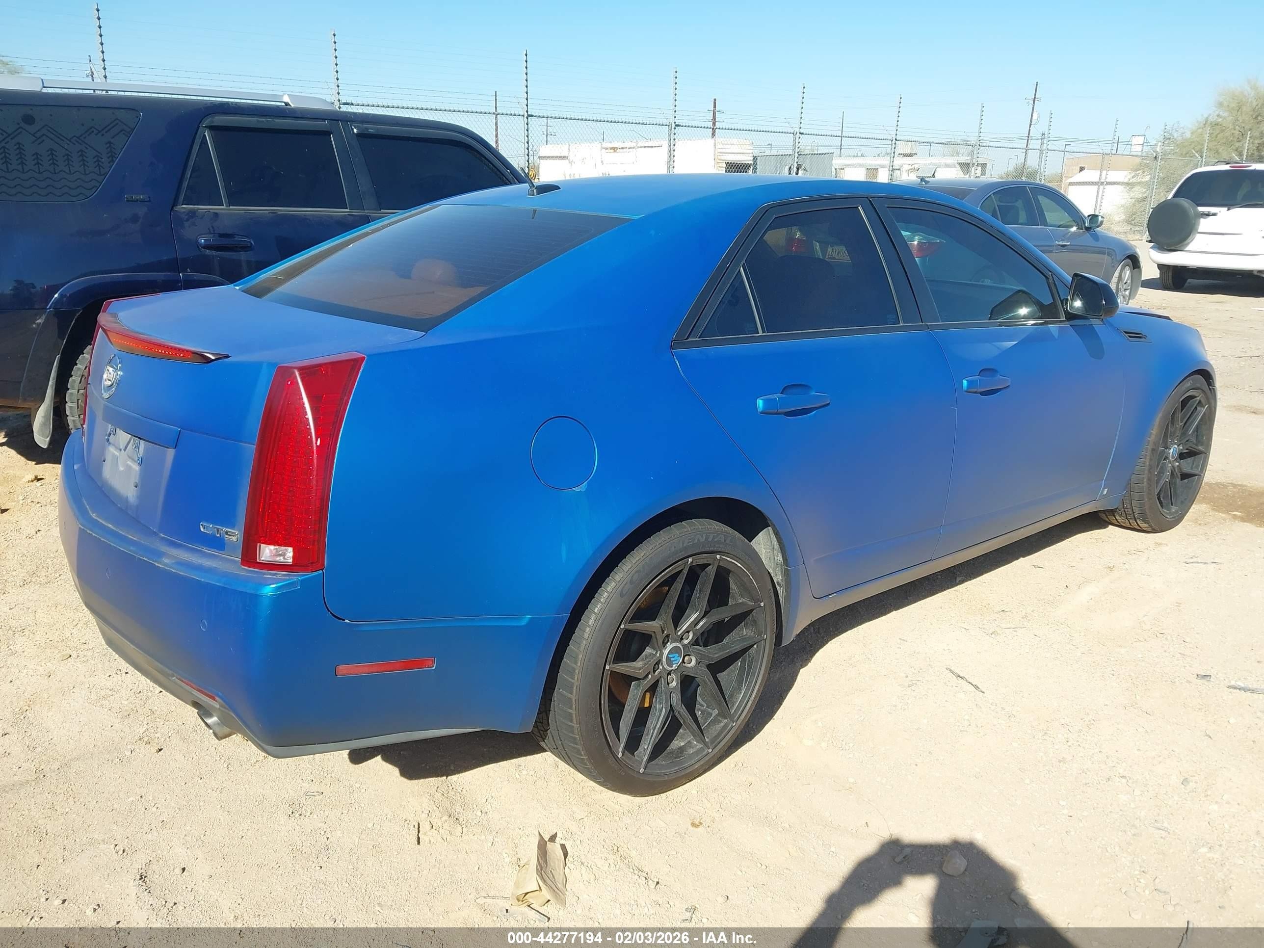 2008 Cadillac Cts Standard Blue vin: 1G6DR57V780138686