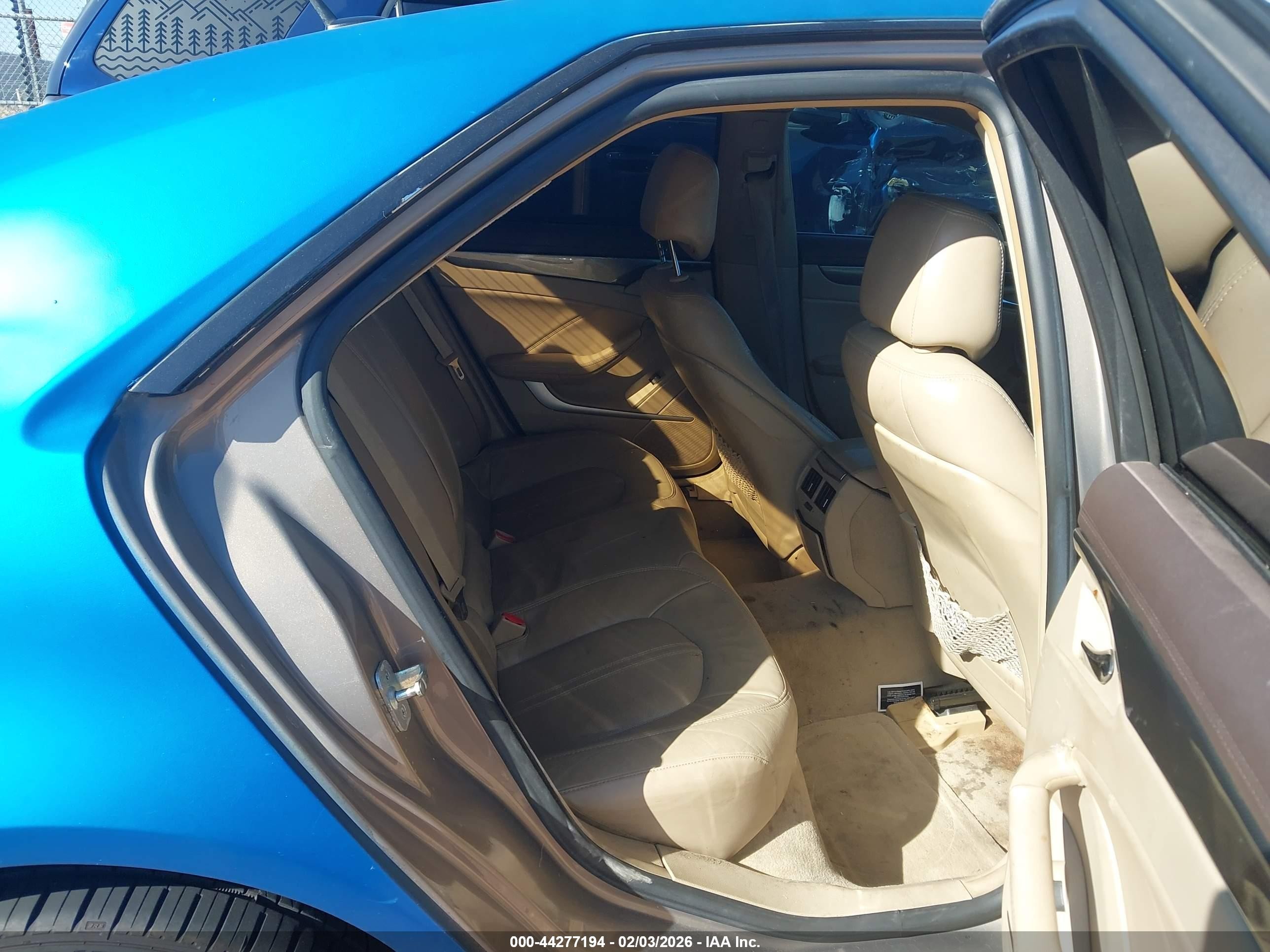 2008 Cadillac Cts Standard Blue vin: 1G6DR57V780138686