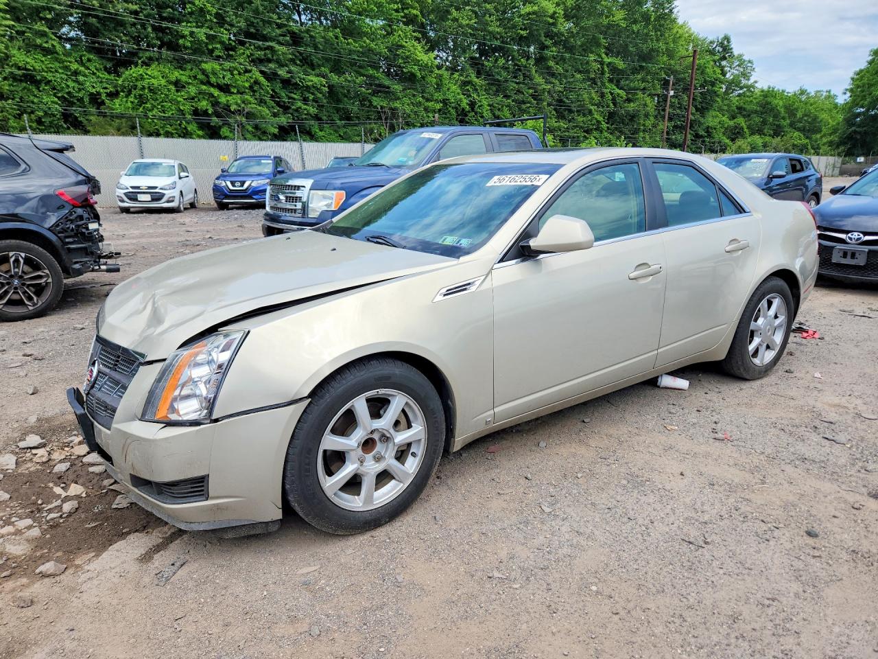 2008 Cadillac Cts Hi Feature V6 Tan vin: 1G6DR57V880177299
