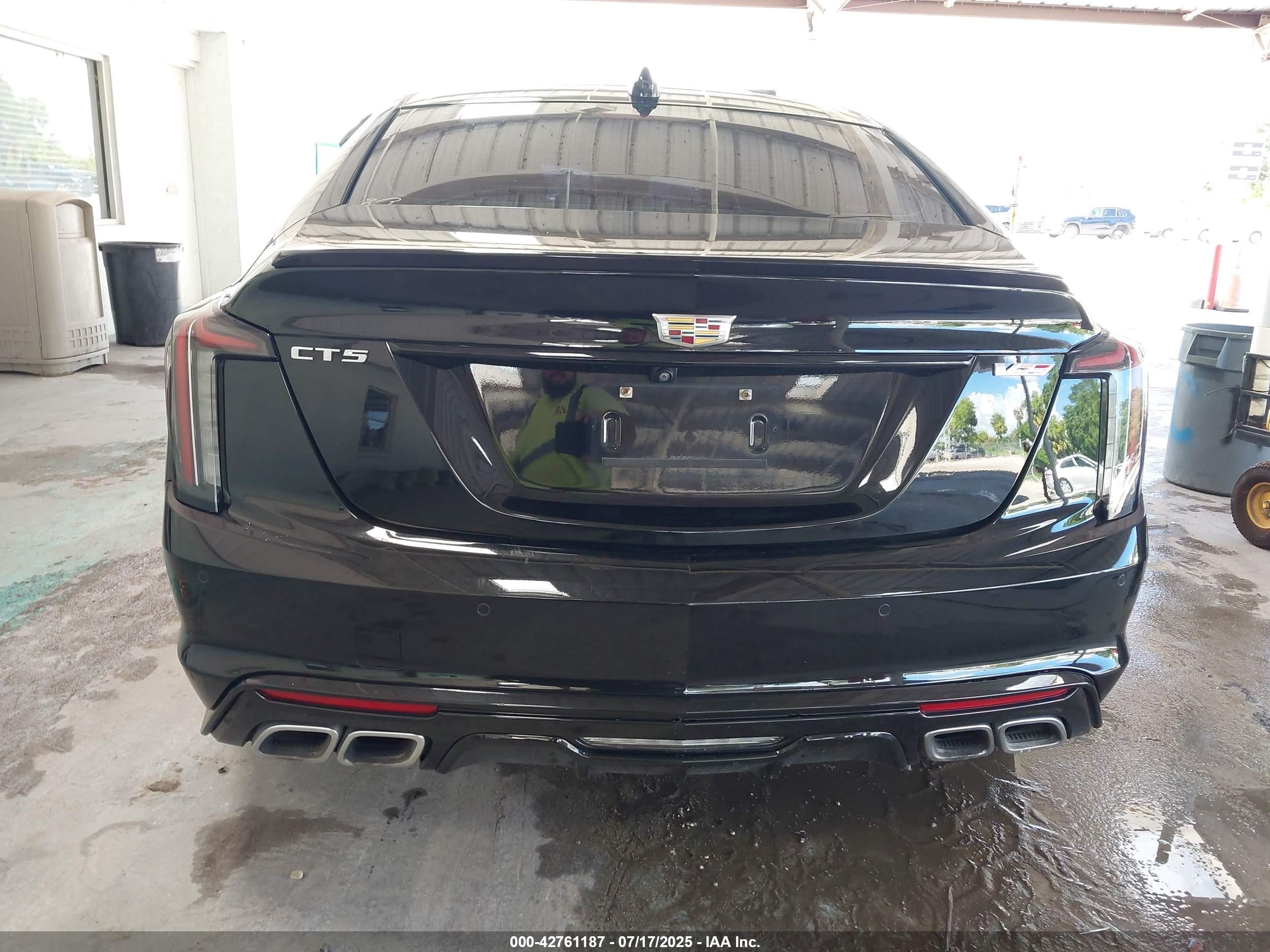 2022 Cadillac Ct5-v V-series Черный vin: 1G6DR5RW2N0127029