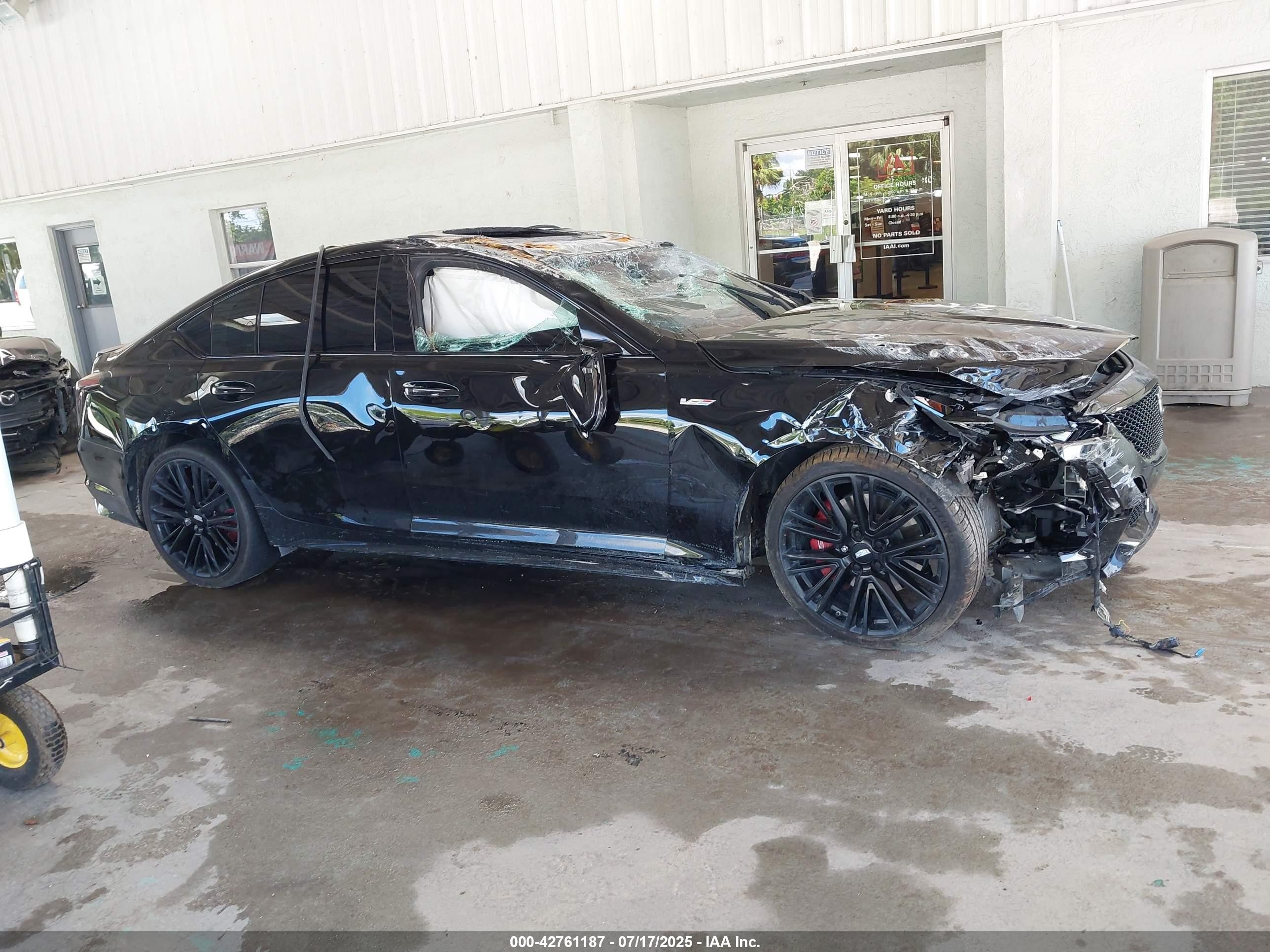 2022 Cadillac Ct5-v V-series Черный vin: 1G6DR5RW2N0127029