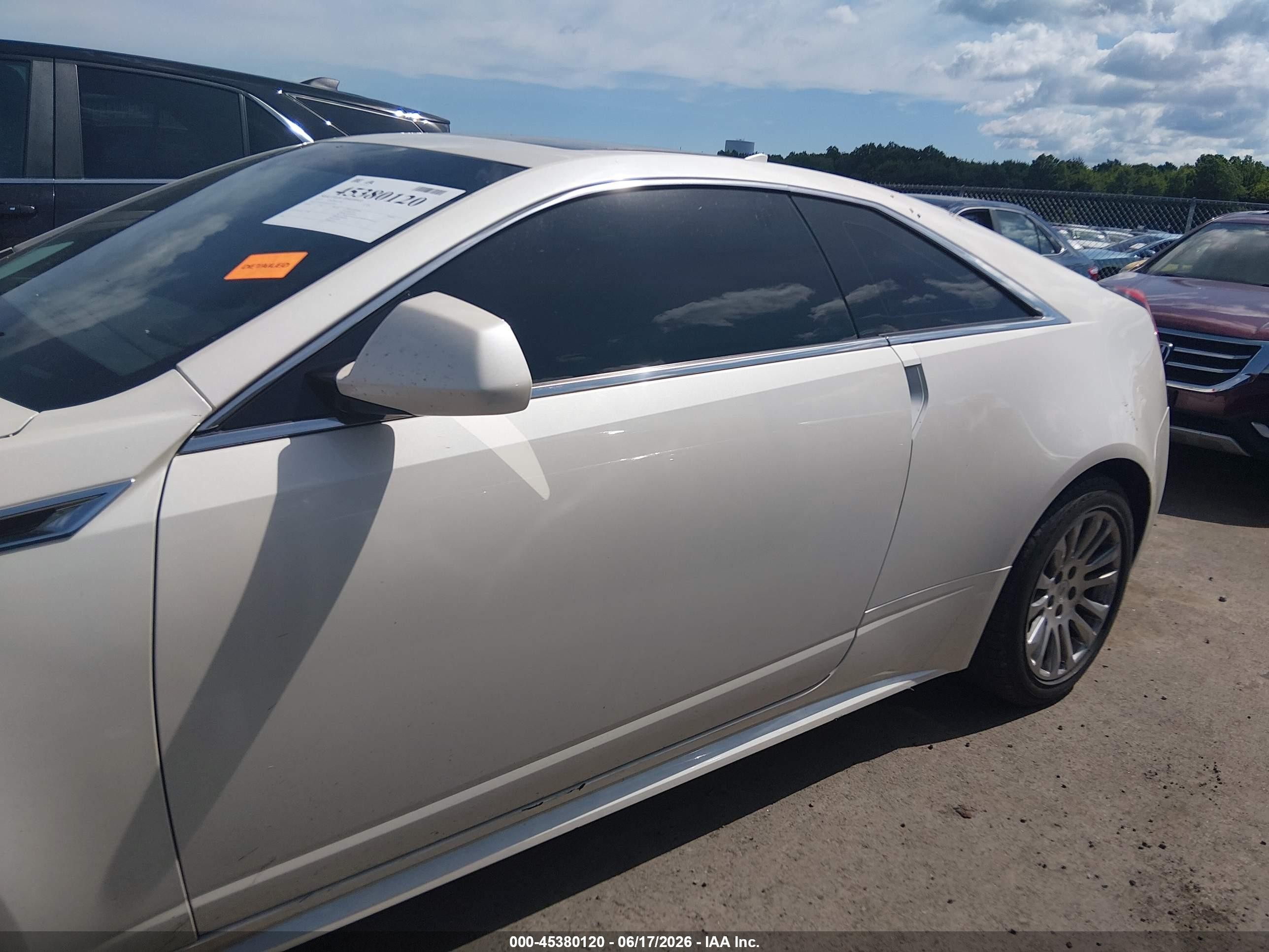 2013 Cadillac Cts Premium Белый vin: 1G6DS1E34D0159276