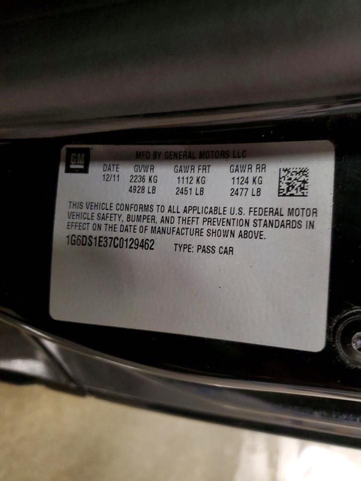 2012 Cadillac Cts Premium Collection Черный vin: 1G6DS1E37C0129462