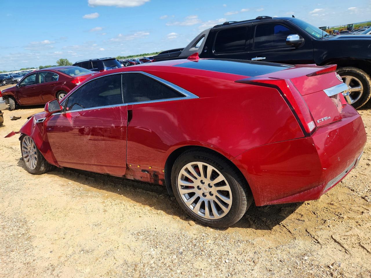 2012 Cadillac Cts Premium Collection Red vin: 1G6DS1E37C0155690
