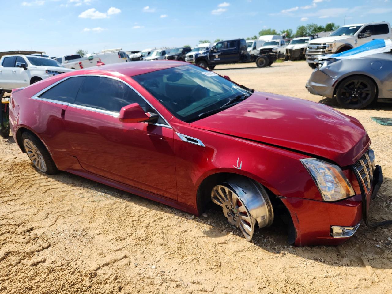 2012 Cadillac Cts Premium Collection Red vin: 1G6DS1E37C0155690