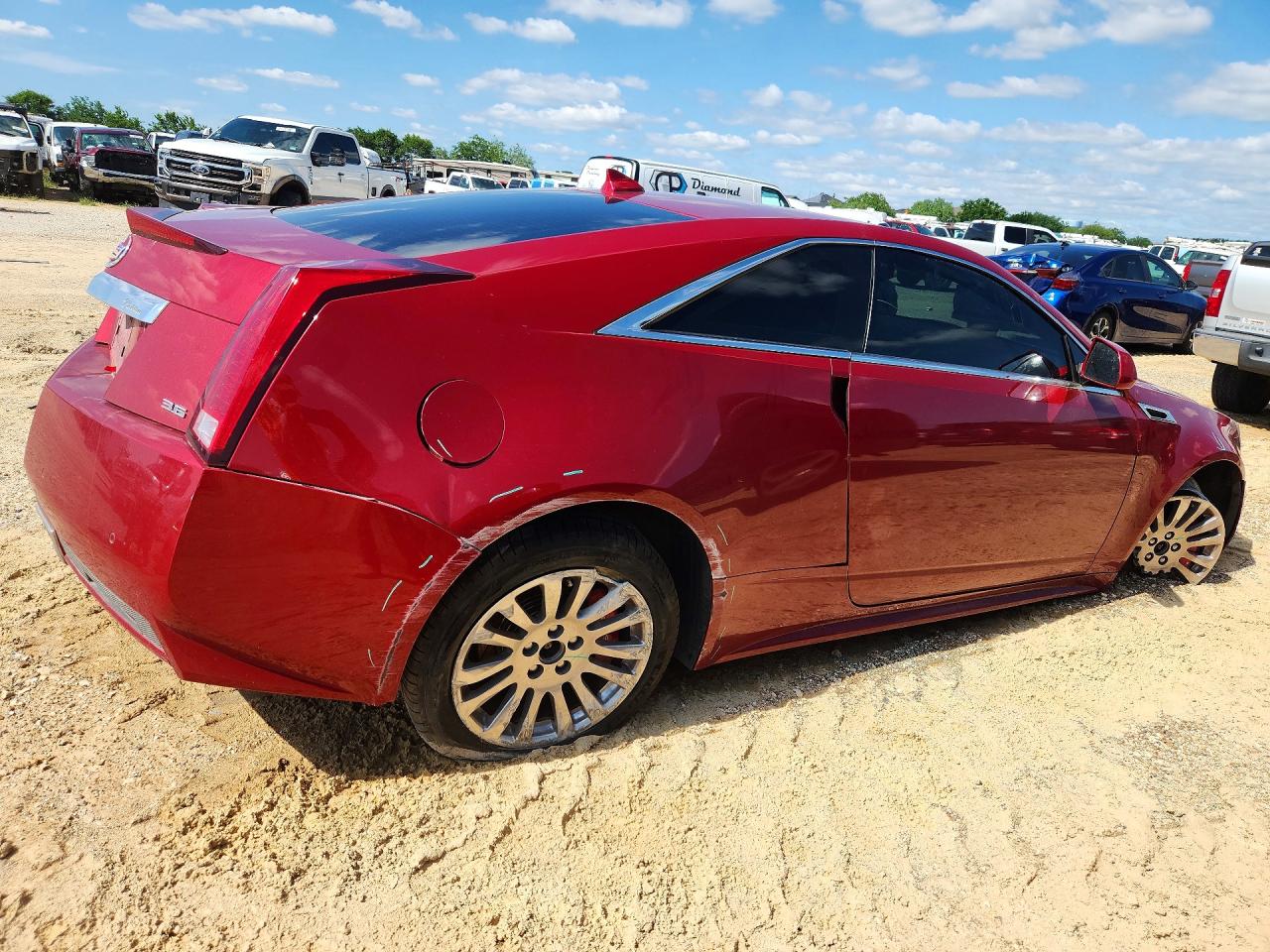 2012 Cadillac Cts Premium Collection Red vin: 1G6DS1E37C0155690