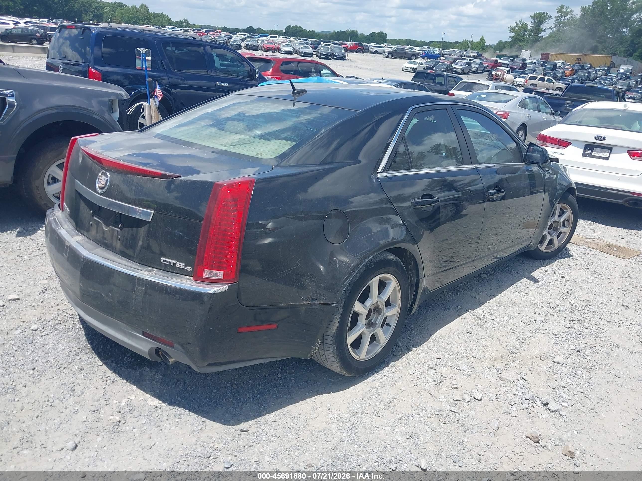 2008 Cadillac Cts Awd W/1sb Black vin: 1G6DS57V180165726