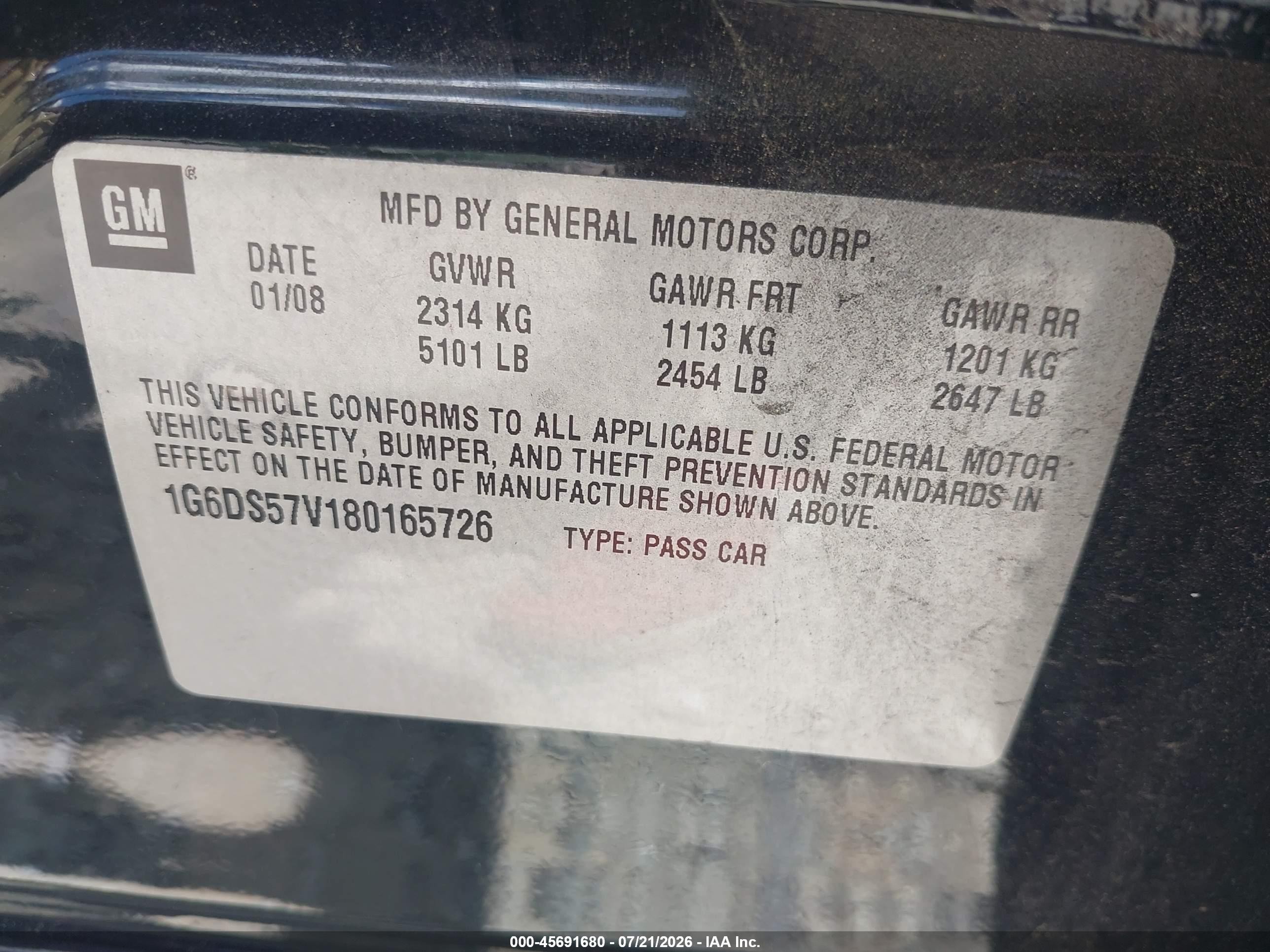 2008 Cadillac Cts Awd W/1sb Black vin: 1G6DS57V180165726