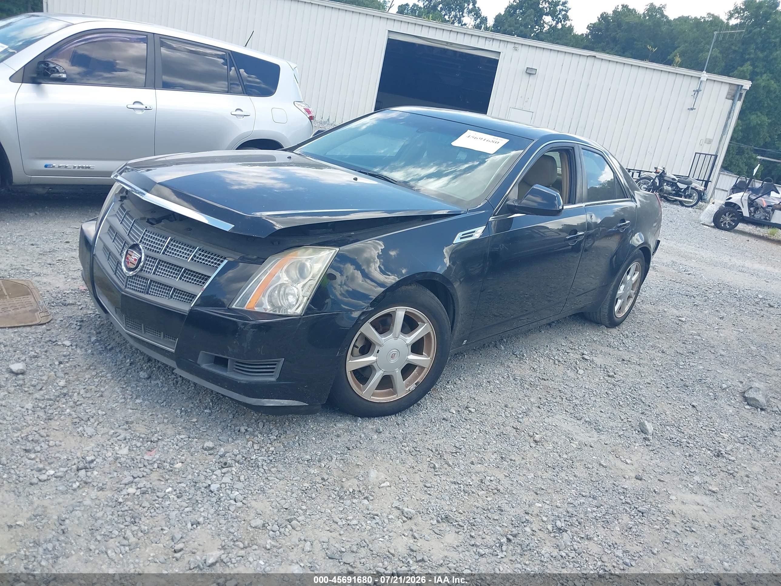 2008 Cadillac Cts Awd W/1sb Black vin: 1G6DS57V180165726