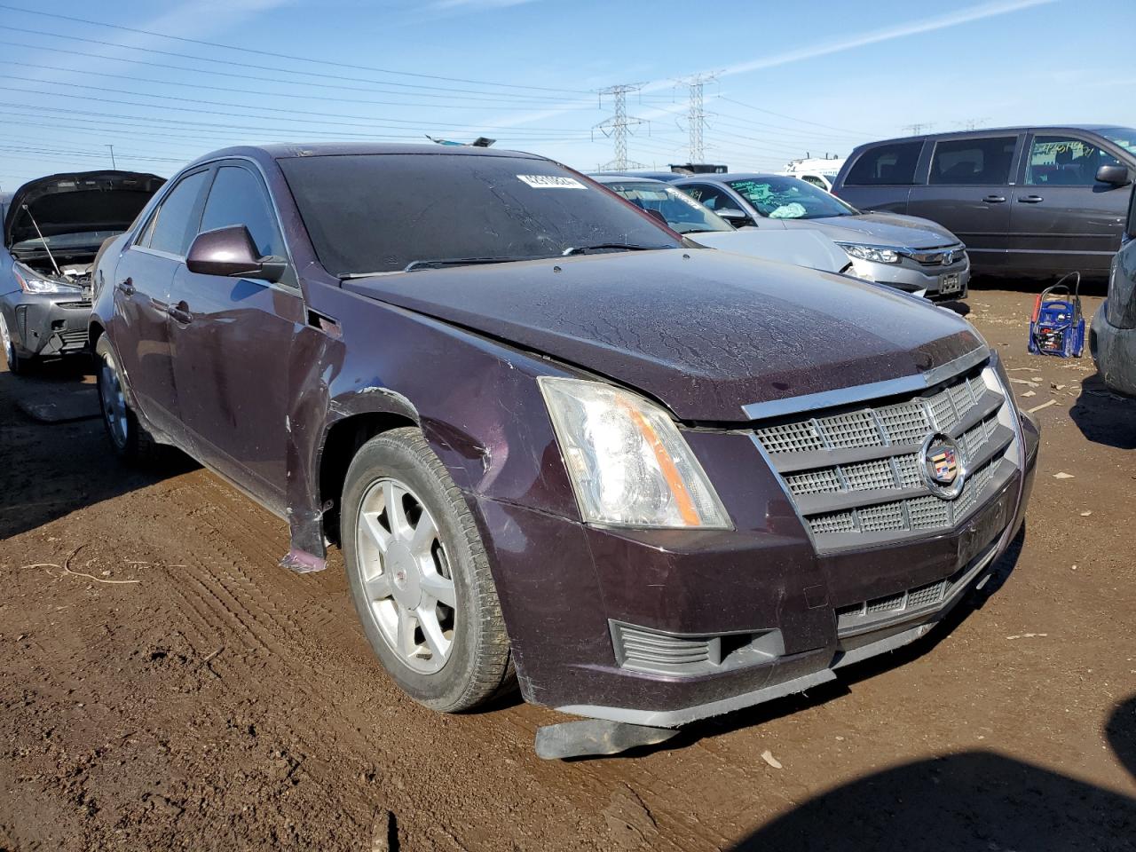 2009 Cadillac Cts Hi Feature V6 Burgundy vin: 1G6DS57V190101462