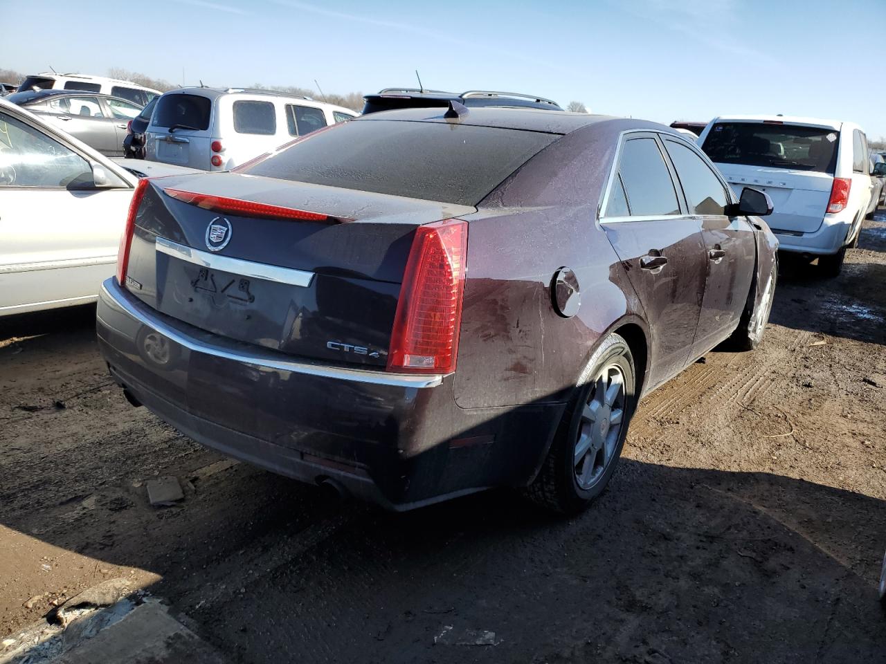 2009 Cadillac Cts Hi Feature V6 Burgundy vin: 1G6DS57V190101462
